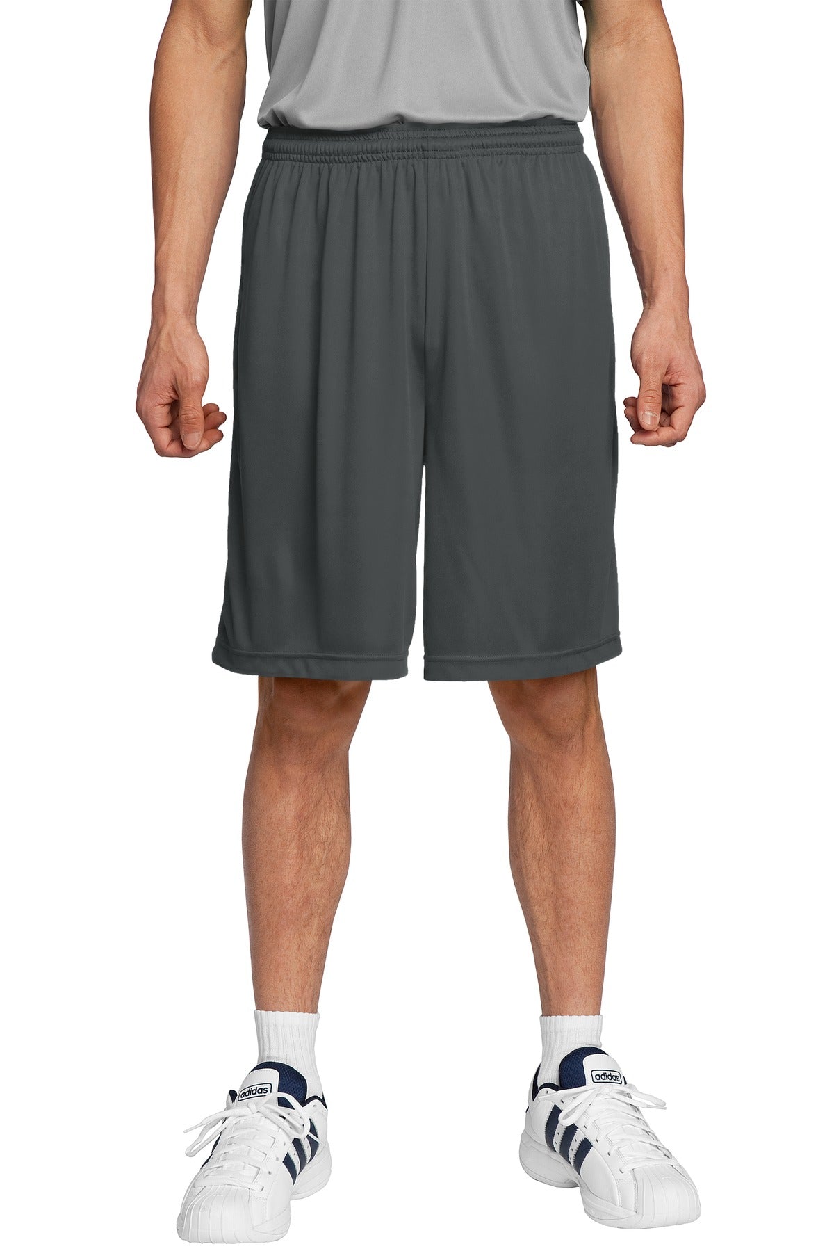 Custom logo Sport-Tek® PosiCharge® Competitor™ Short. ST355 in Iron Grey
