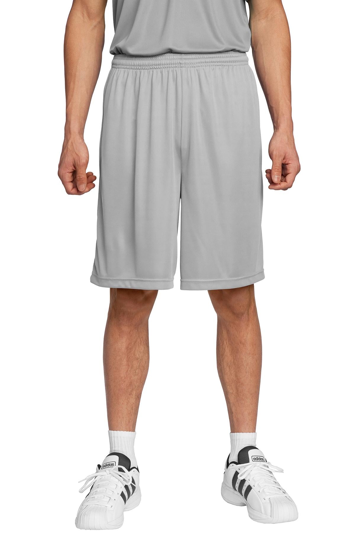 Custom logo Sport-Tek® PosiCharge® Competitor™ Short. ST355 in Silver