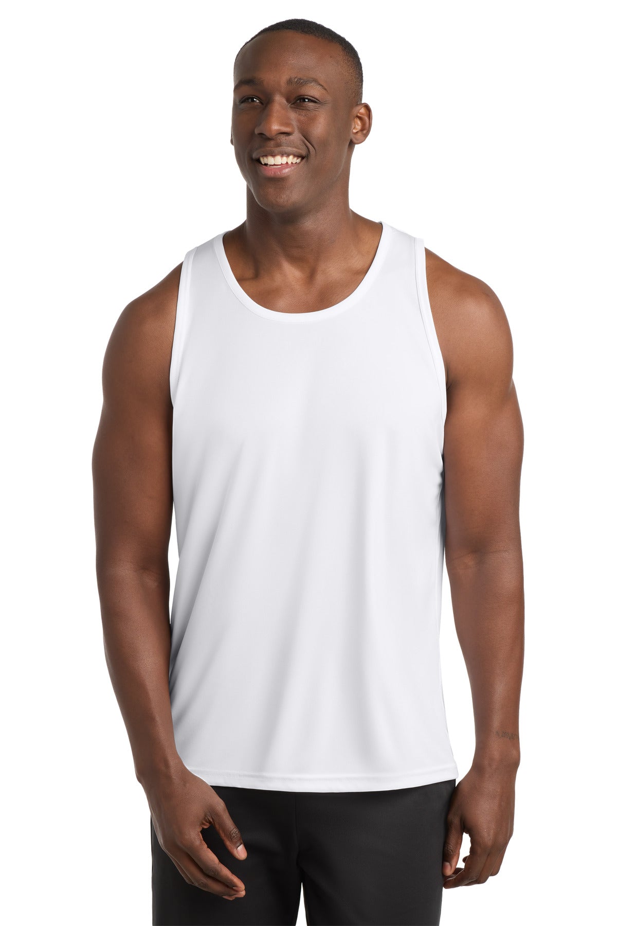 Custom logo Sport-Tek ® PosiCharge ® Competitor ™ Tank. ST356 in White