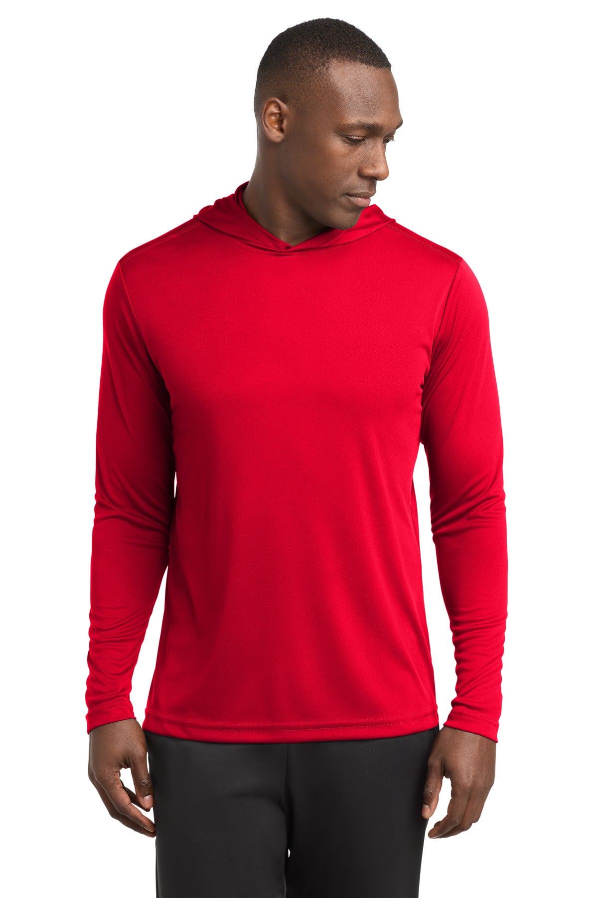 Custom logo Sport-Tek ® PosiCharge ® Competitor ™ Hooded Pullover. ST358 in True Red