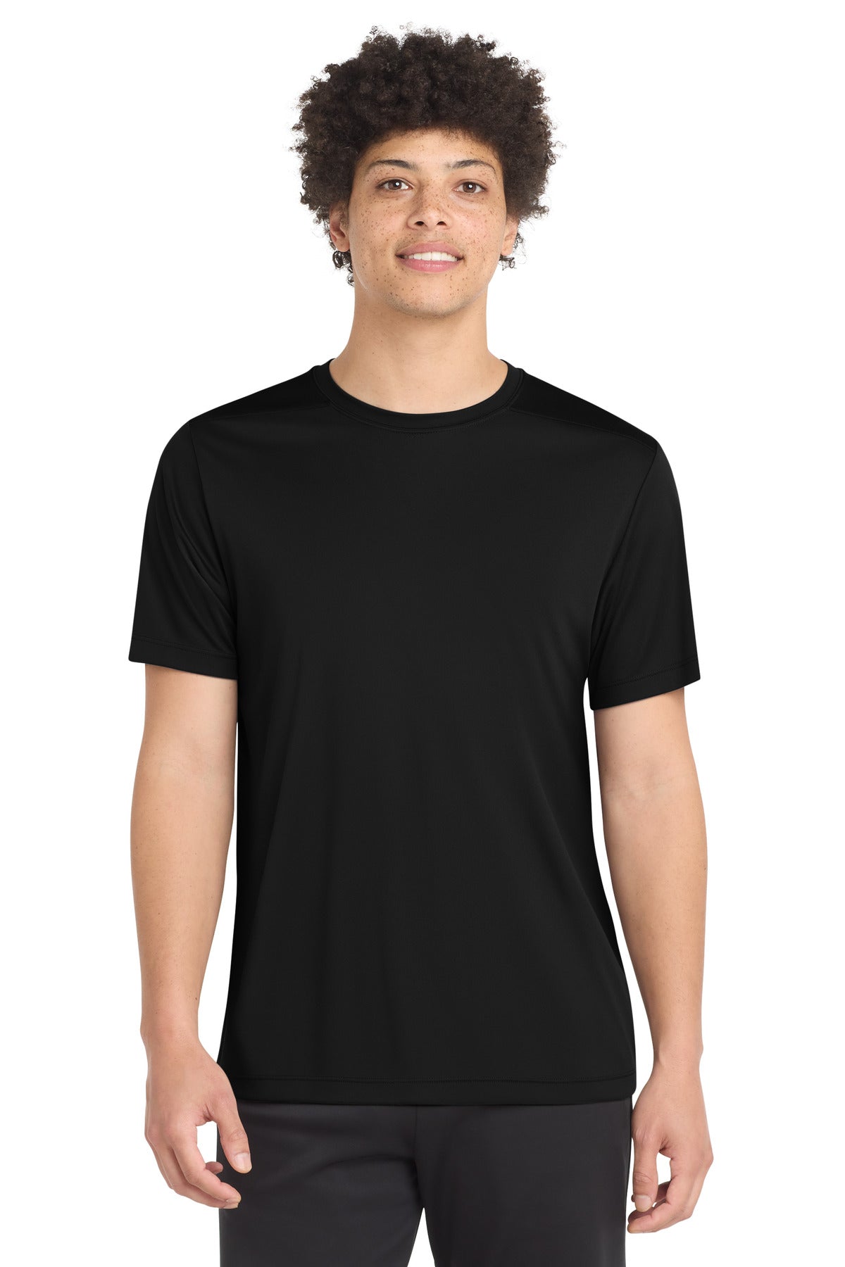 Custom logo Sport-Tek ® Posi-UV® Pro Tee. ST420 in Black