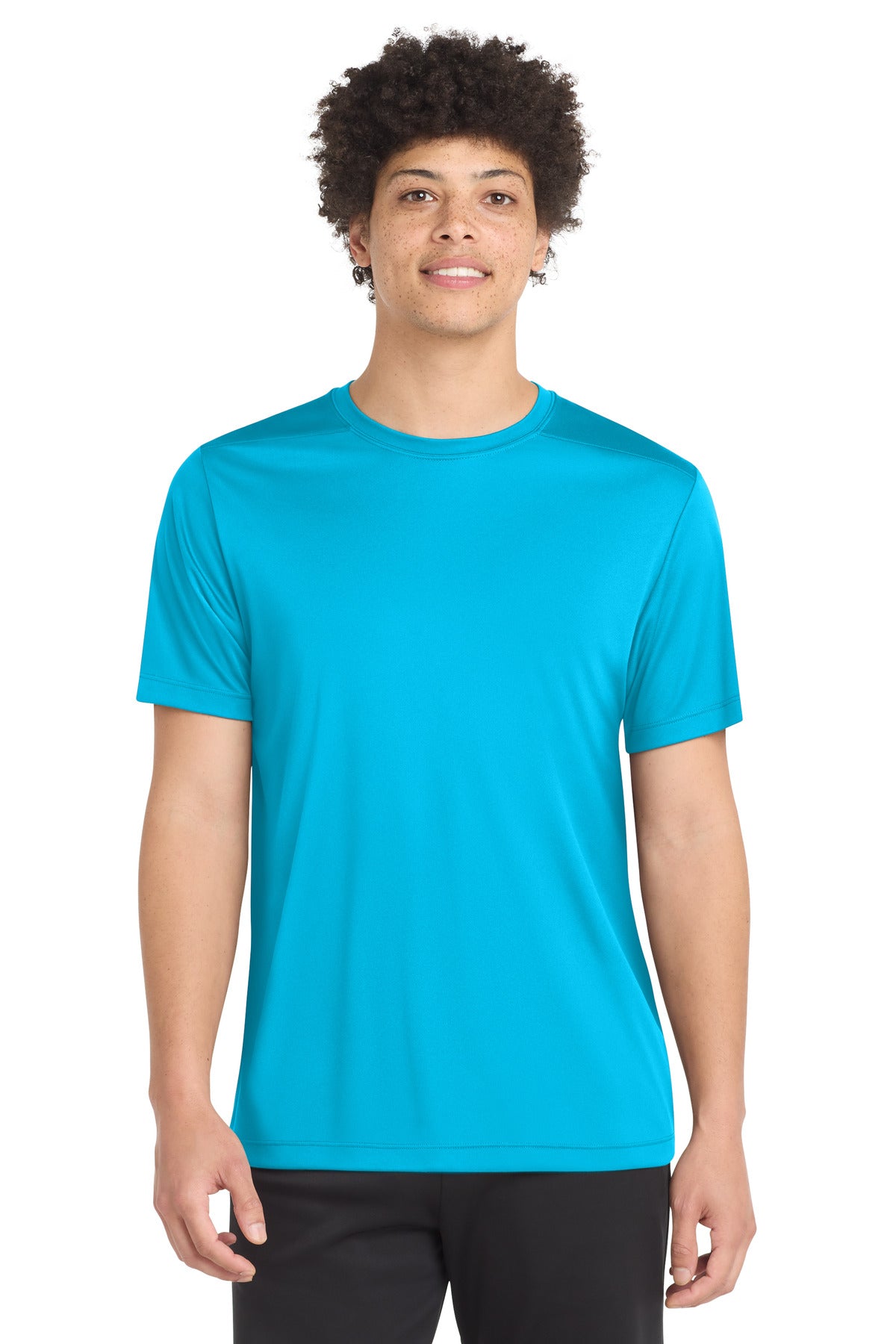 Custom logo Sport-Tek ® Posi-UV® Pro Tee. ST420 in Sapphire