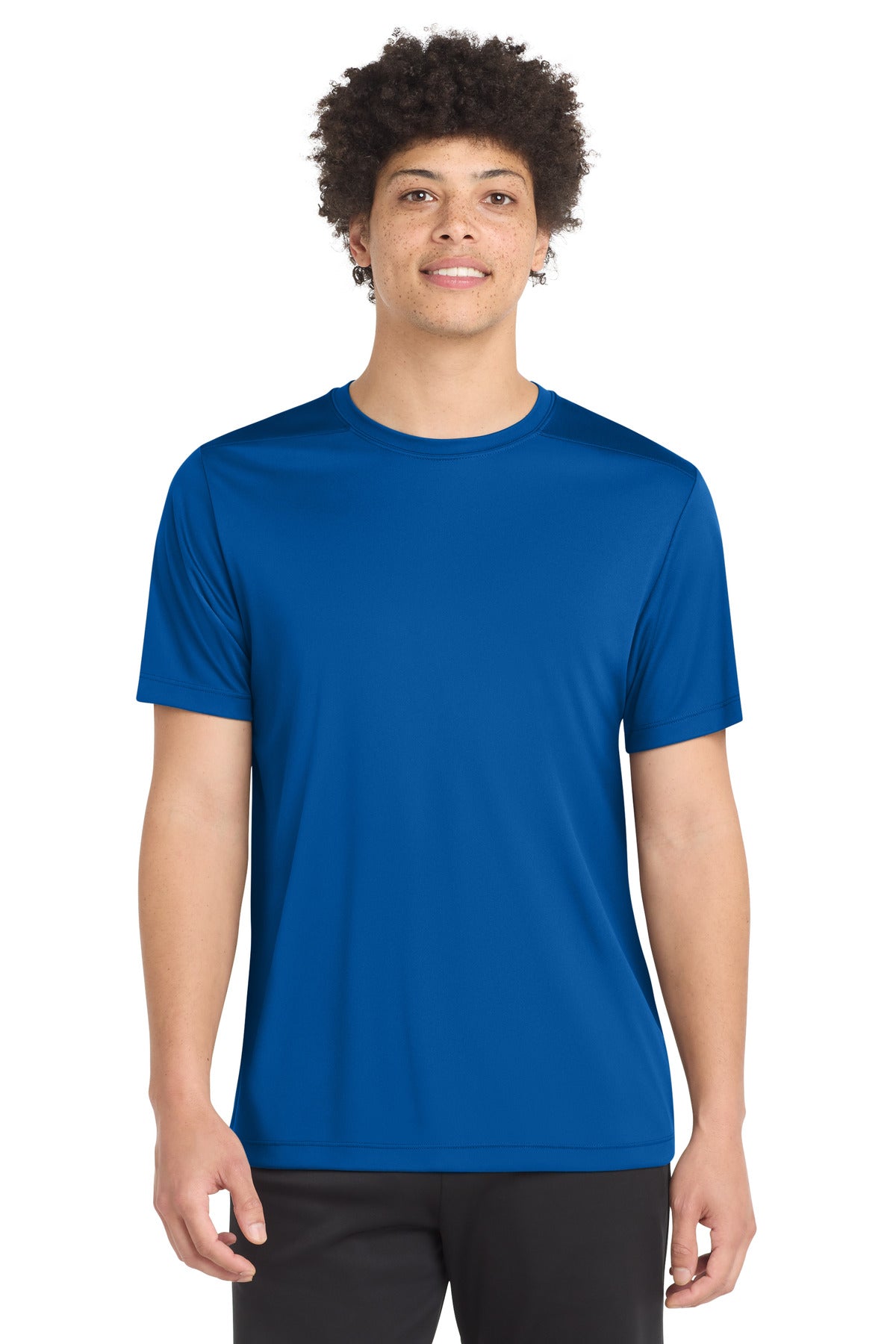 Custom logo Sport-Tek ® Posi-UV® Pro Tee. ST420 in True Royal