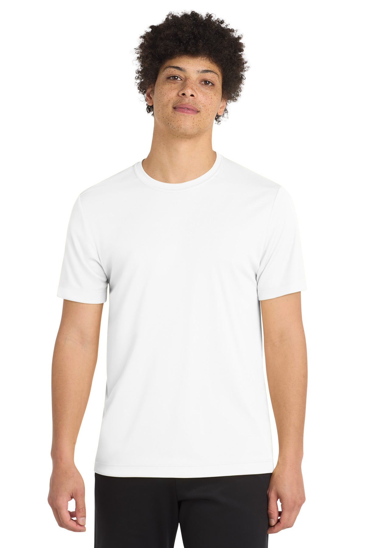 Custom logo Sport-Tek ® Posi-UV® Pro Tee. ST420 in White