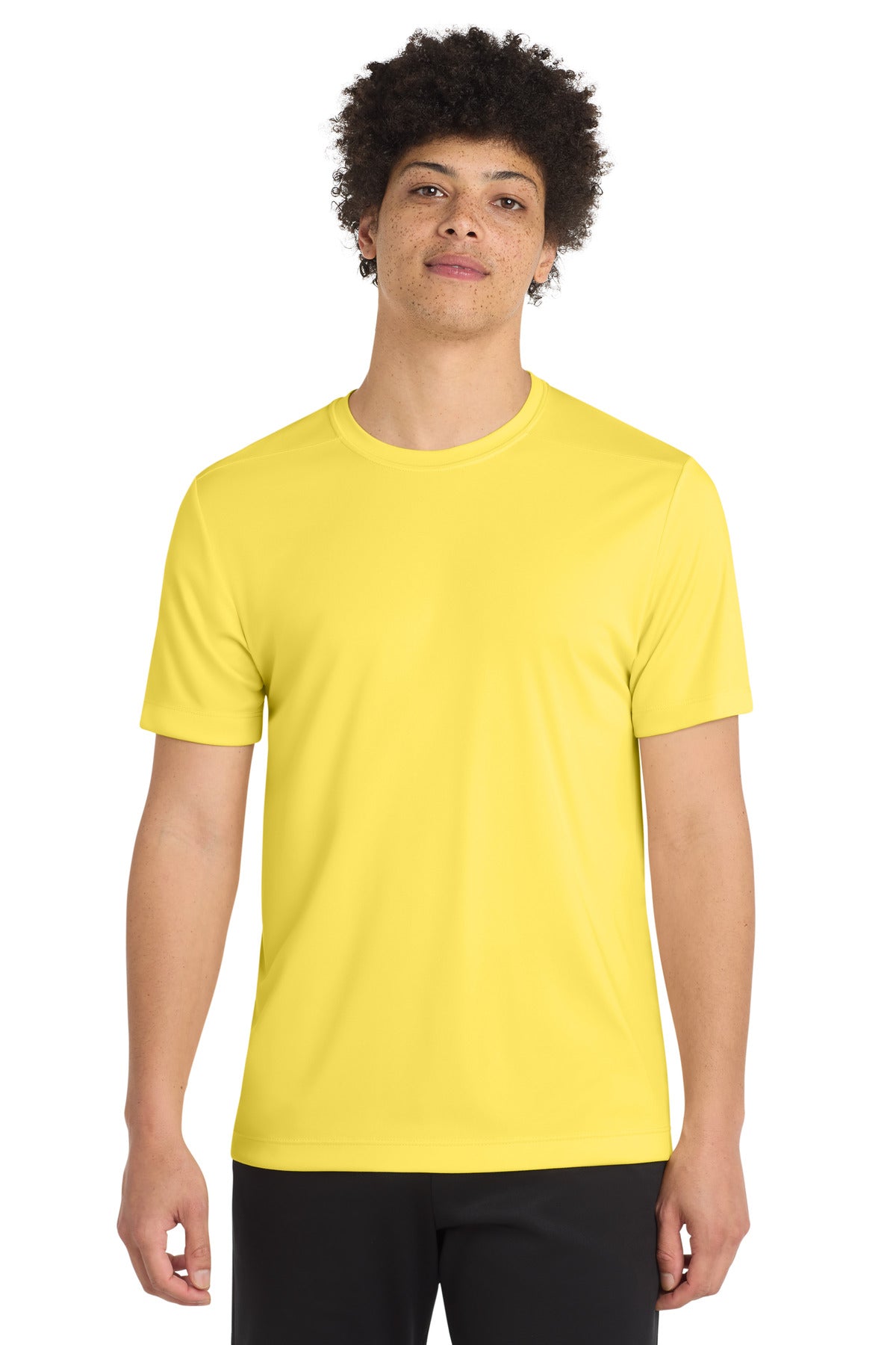 Custom logo Sport-Tek ® Posi-UV® Pro Tee. ST420 in Yellow