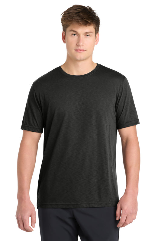 Custom logo Sport-Tek® PosiCharge® Strive Tee. ST430 in Black