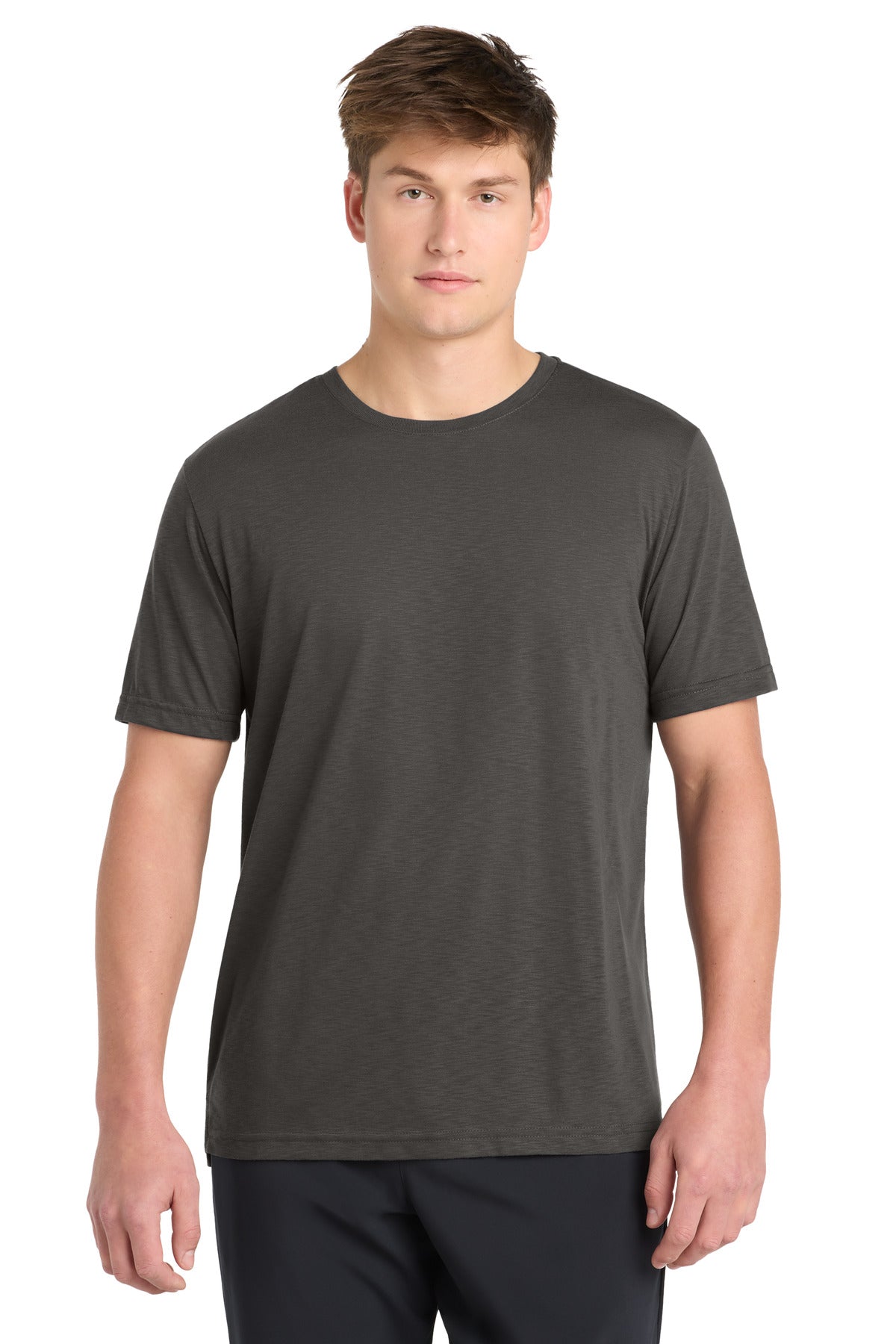 Custom logo Sport-Tek® PosiCharge® Strive Tee. ST430 in Graphite