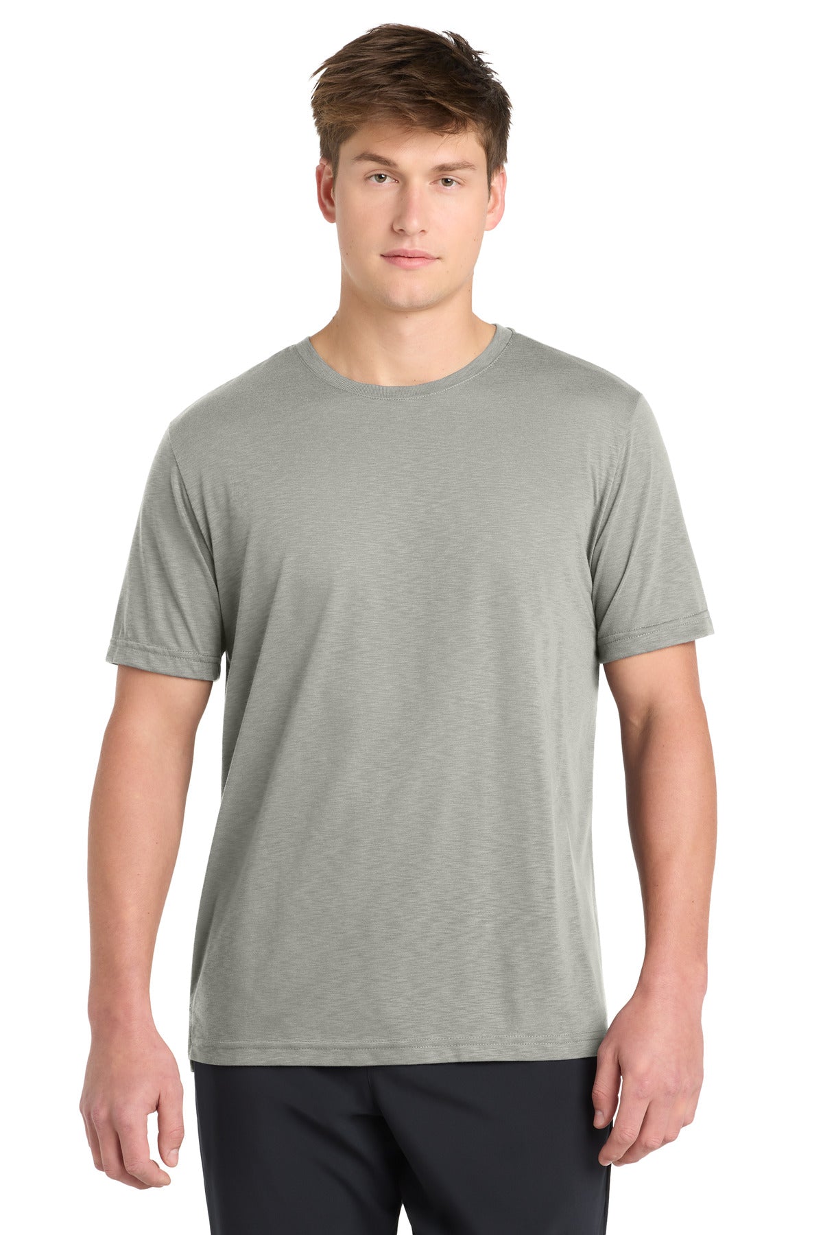 Custom logo Sport-Tek® PosiCharge® Strive Tee. ST430 in Silver