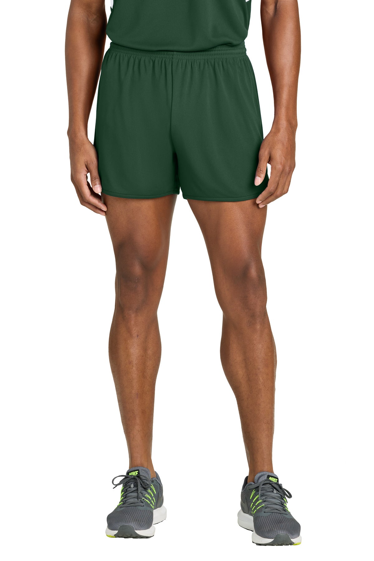 Custom logo Sport-Tek® Club 4  Track Short ST447 in Forest Green