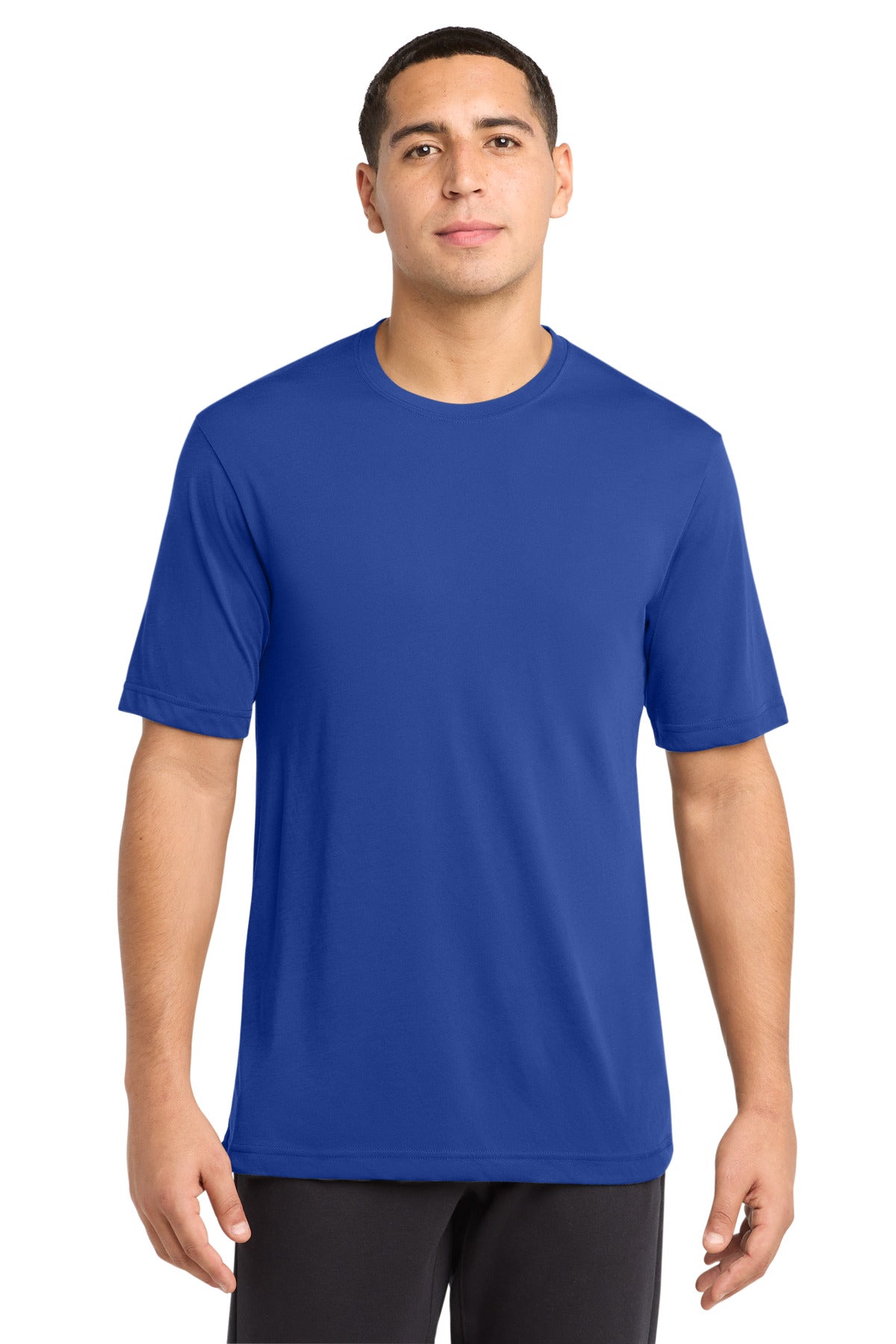 Custom logo Sport-Tek® PosiCharge® Competitor™ Cotton Touch™ Tee. ST450 in True Royal