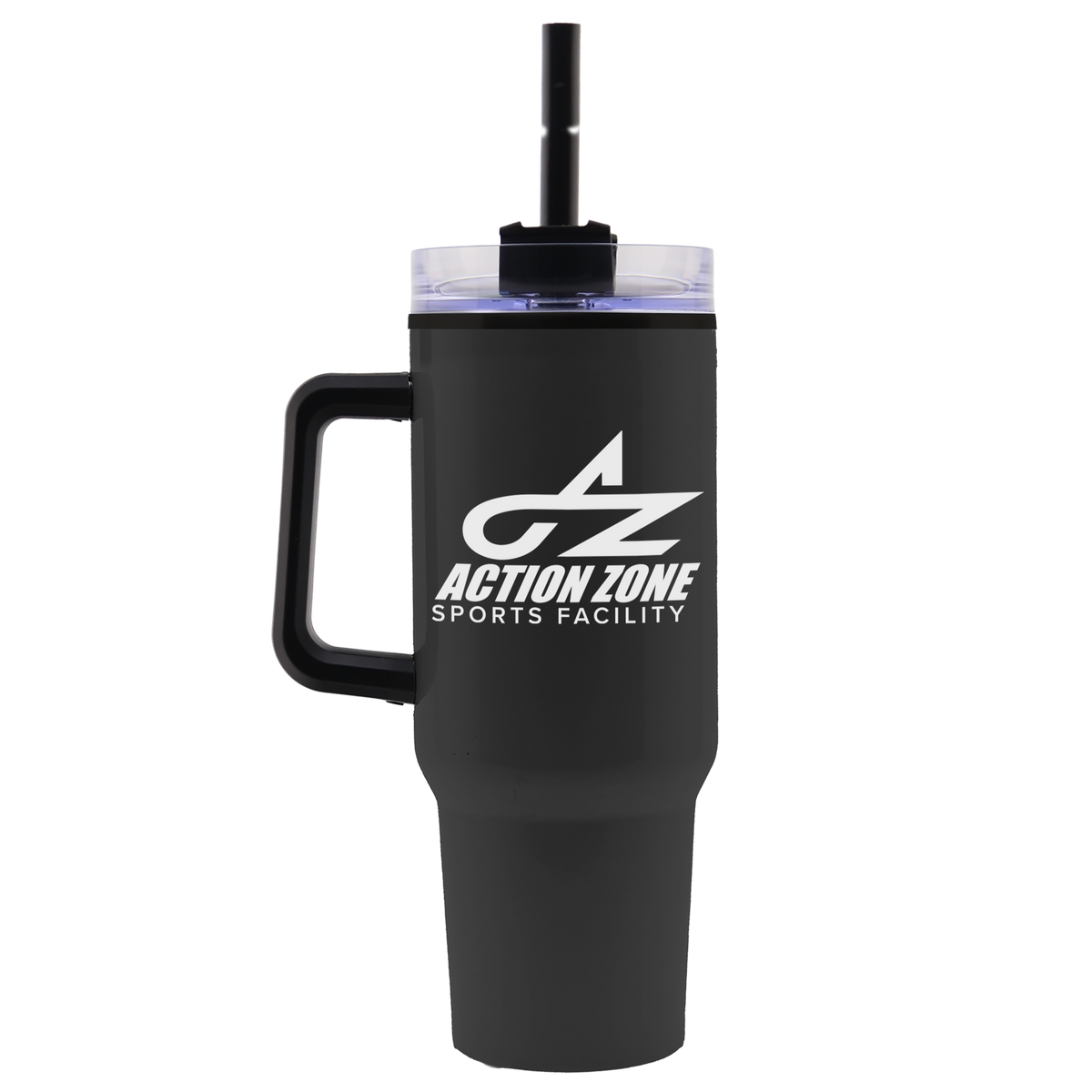 Custom logo Roam Stainless Steel Handle Mug with Straw - 40 oz.