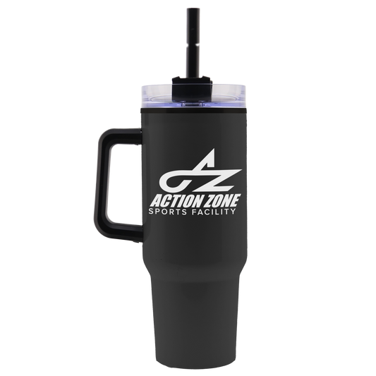 Roam Stainless Steel Handle Mug with Straw - 40 oz.
