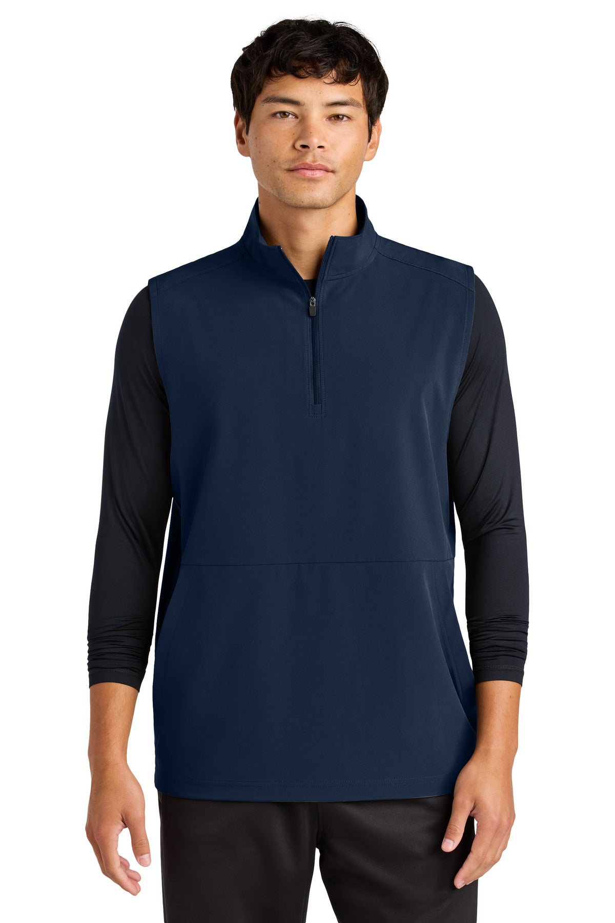Custom logo Sport-Tek® Repeat 1/2-Zip Vest ST487 in True Navy