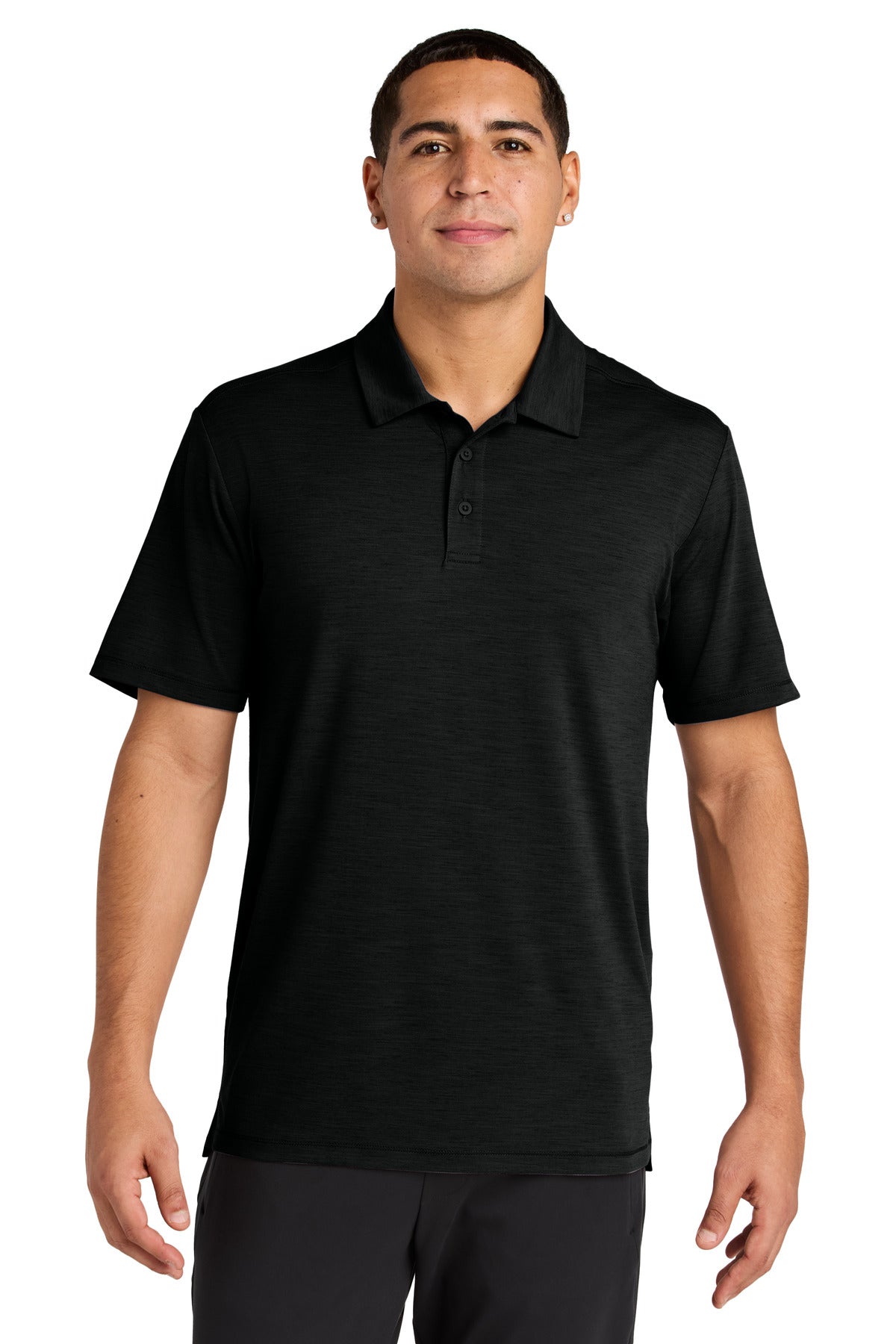 Custom logo Sport-Tek® Versa Polo ST490 in Black