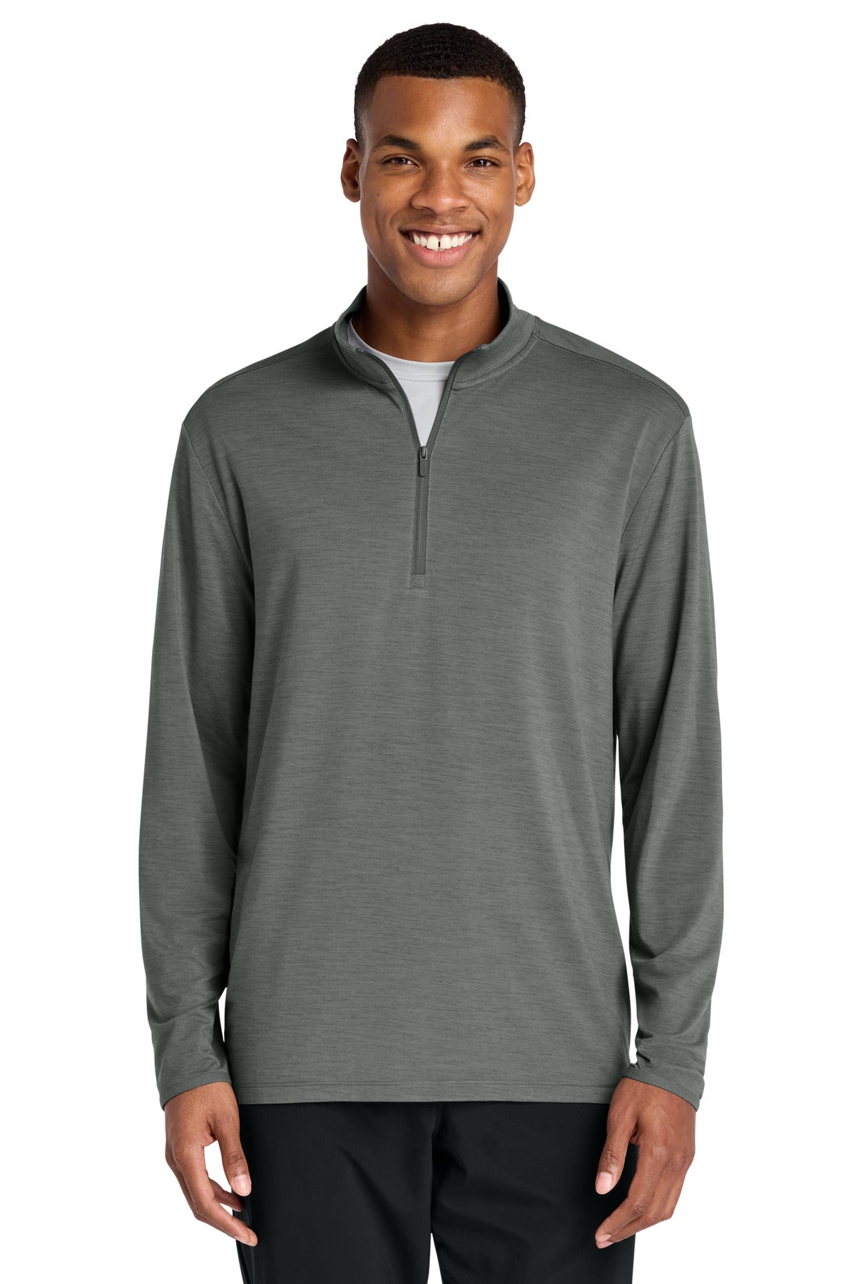 Custom logo Sport-Tek® Versa 1/4-Zip ST491 in Shadow Grey