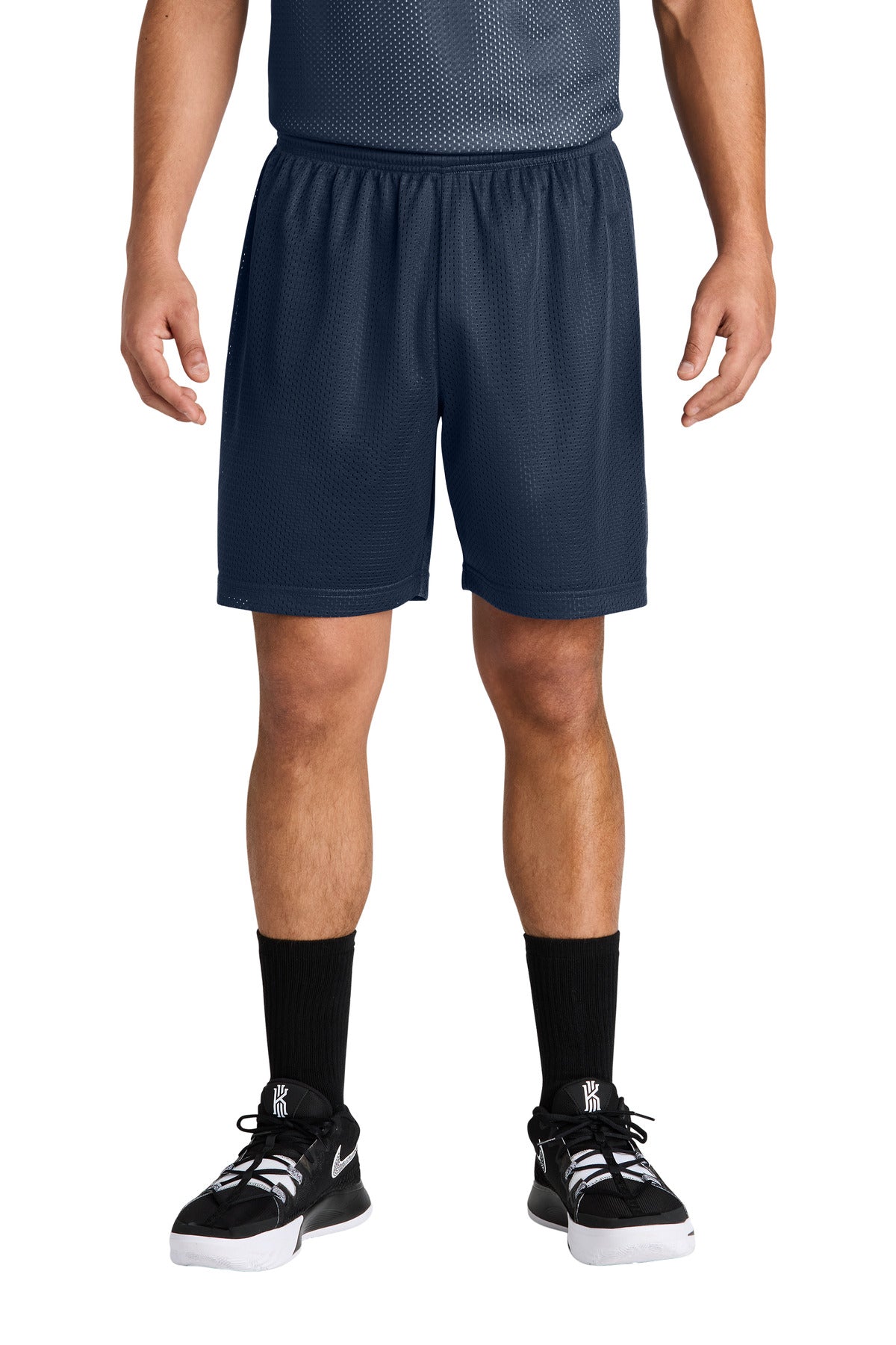 Custom logo Sport-Tek® PosiCharge® Mesh 7  Short ST5100 in True Navy