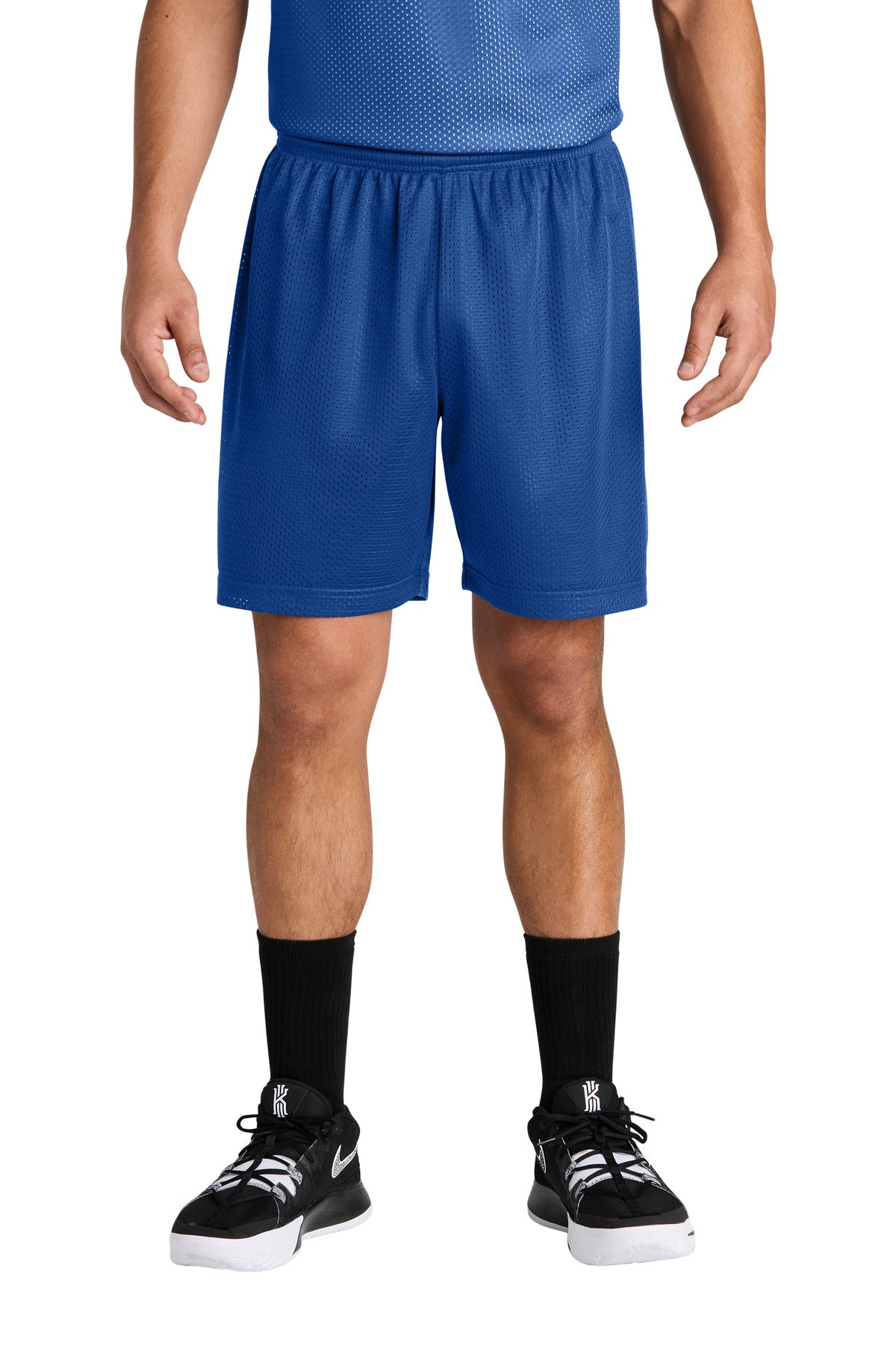Custom logo Sport-Tek® PosiCharge® Mesh 7  Short ST5100 in True Royal