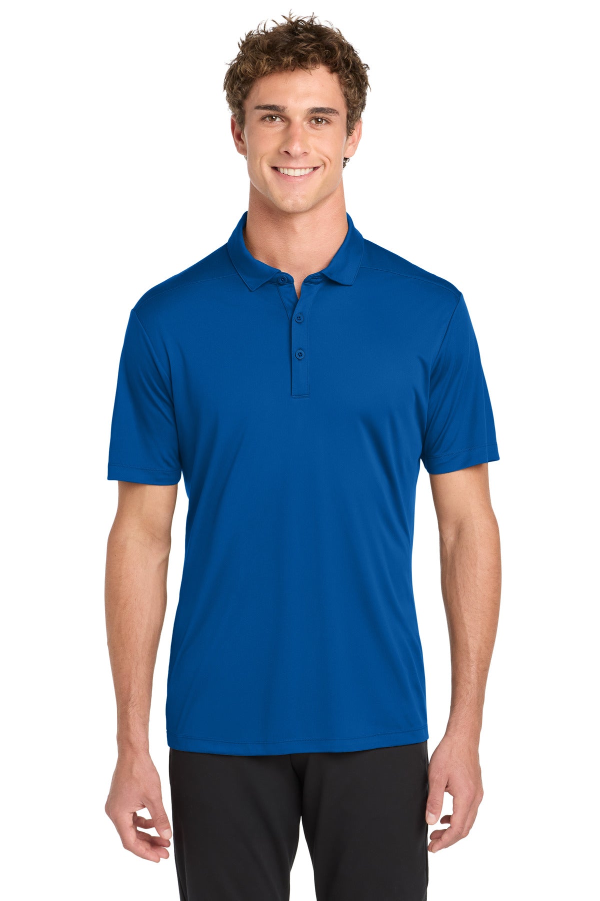 Custom logo Sport-Tek ®  Posi-UV®  Pro Polo. ST520 in True Royal