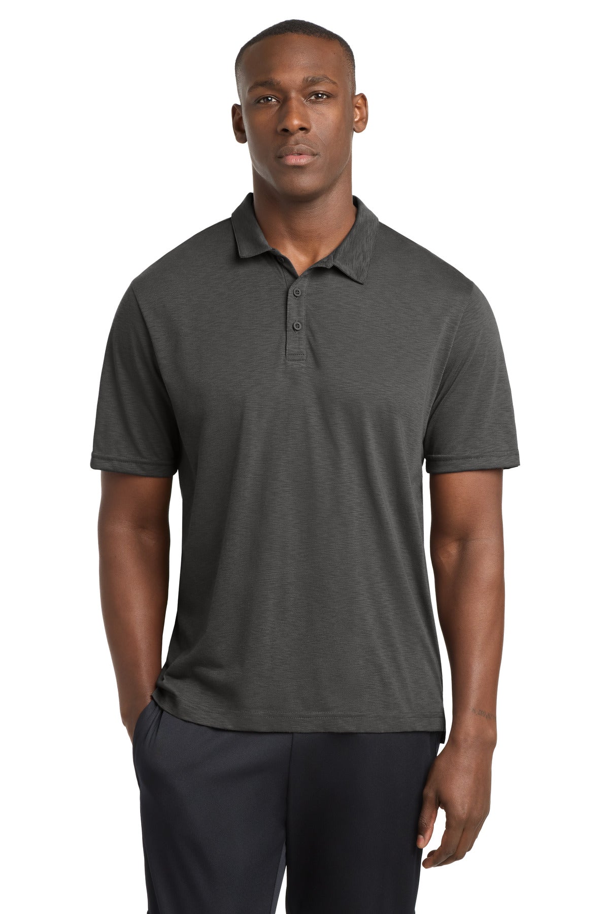 Custom logo Sport-Tek ® PosiCharge ® Strive Polo ST530 in Graphite