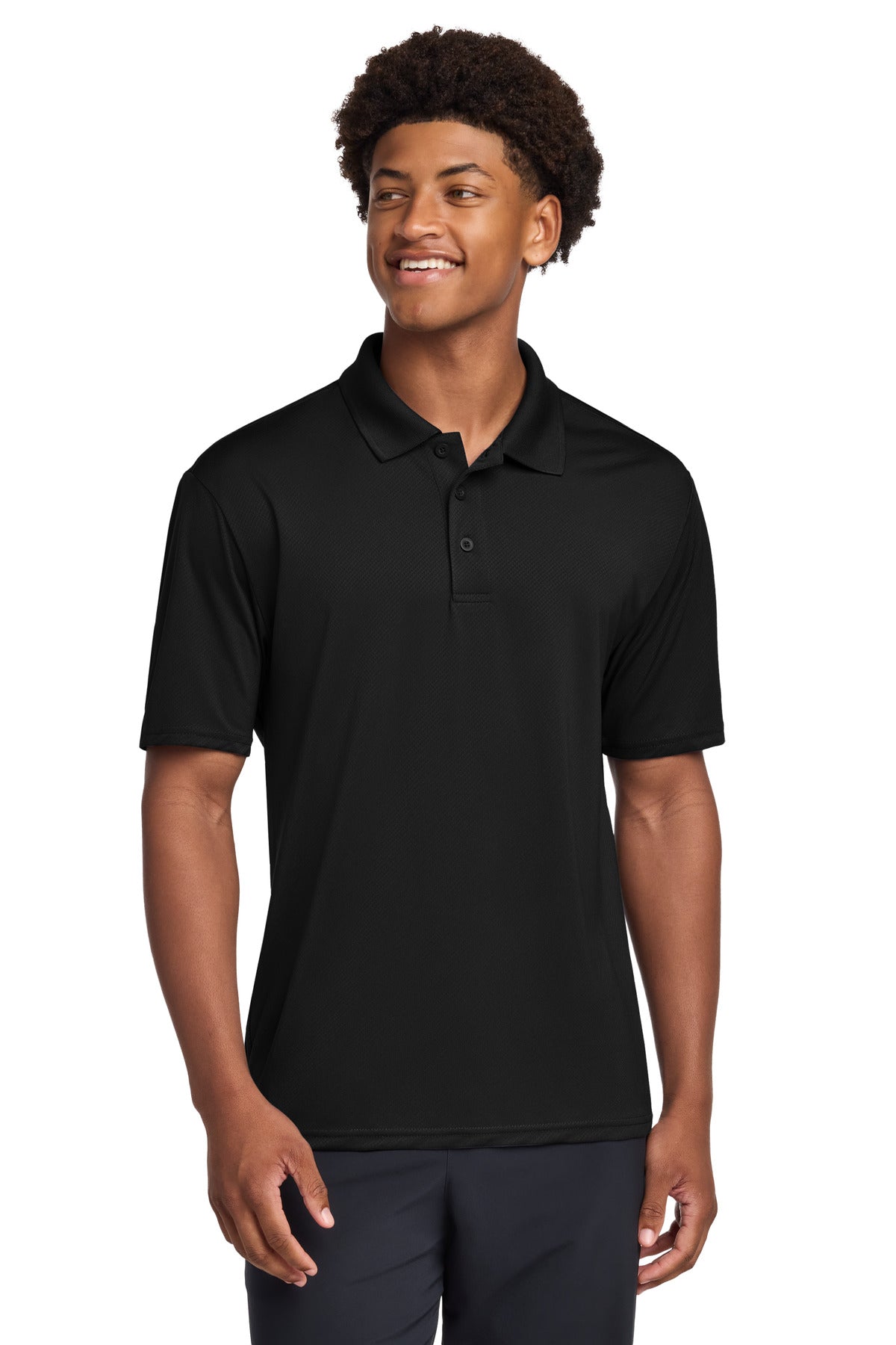 Custom logo Sport-Tek® Sideline Polo ST535 in Black