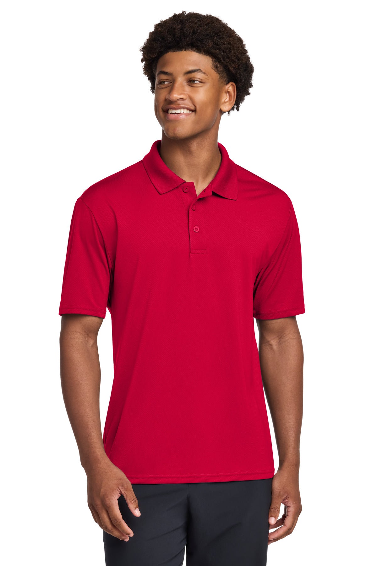 Custom logo Sport-Tek® Sideline Polo ST535 in Deep Red