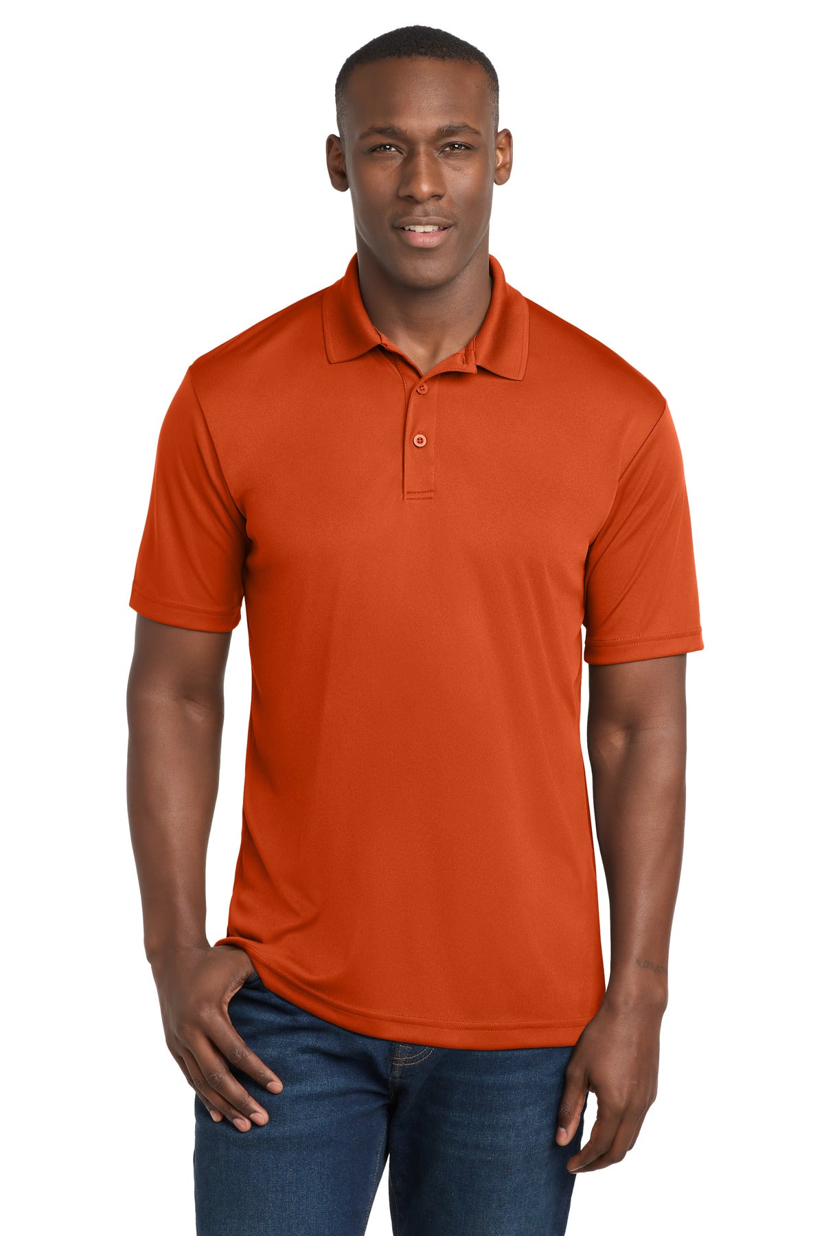 Custom logo Sport-Tek ® PosiCharge ® Competitor ™ Polo. ST550 in Deep Orange