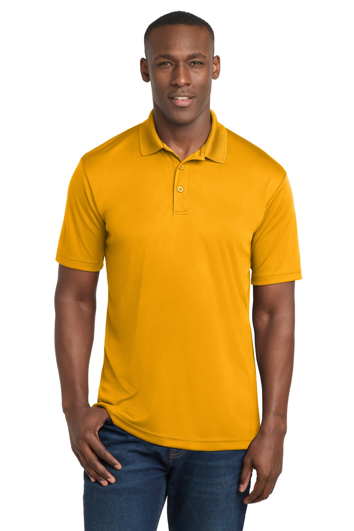 Custom logo Sport-Tek ® PosiCharge ® Competitor ™ Polo. ST550 in Gold