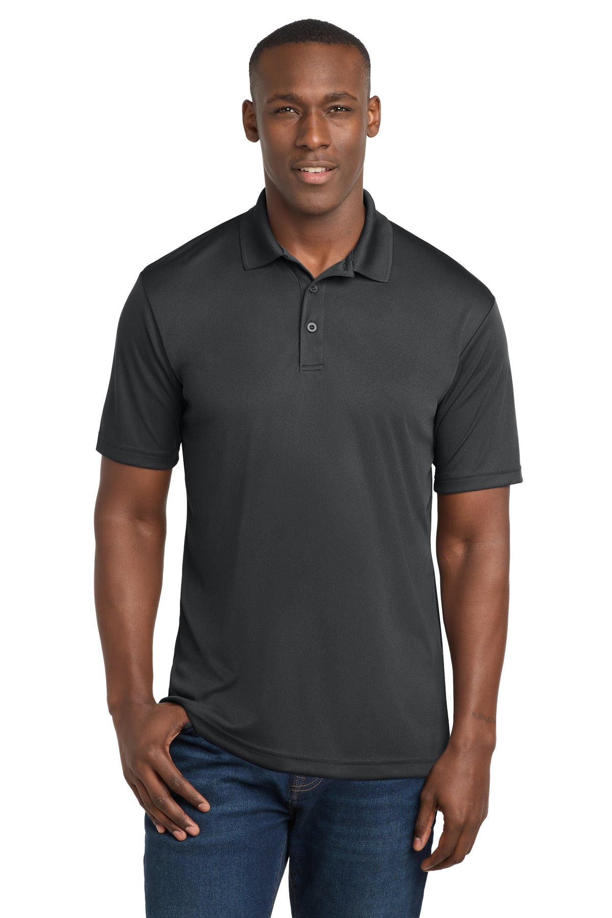 Custom logo Sport-Tek ® PosiCharge ® Competitor ™ Polo. ST550 in Iron Grey