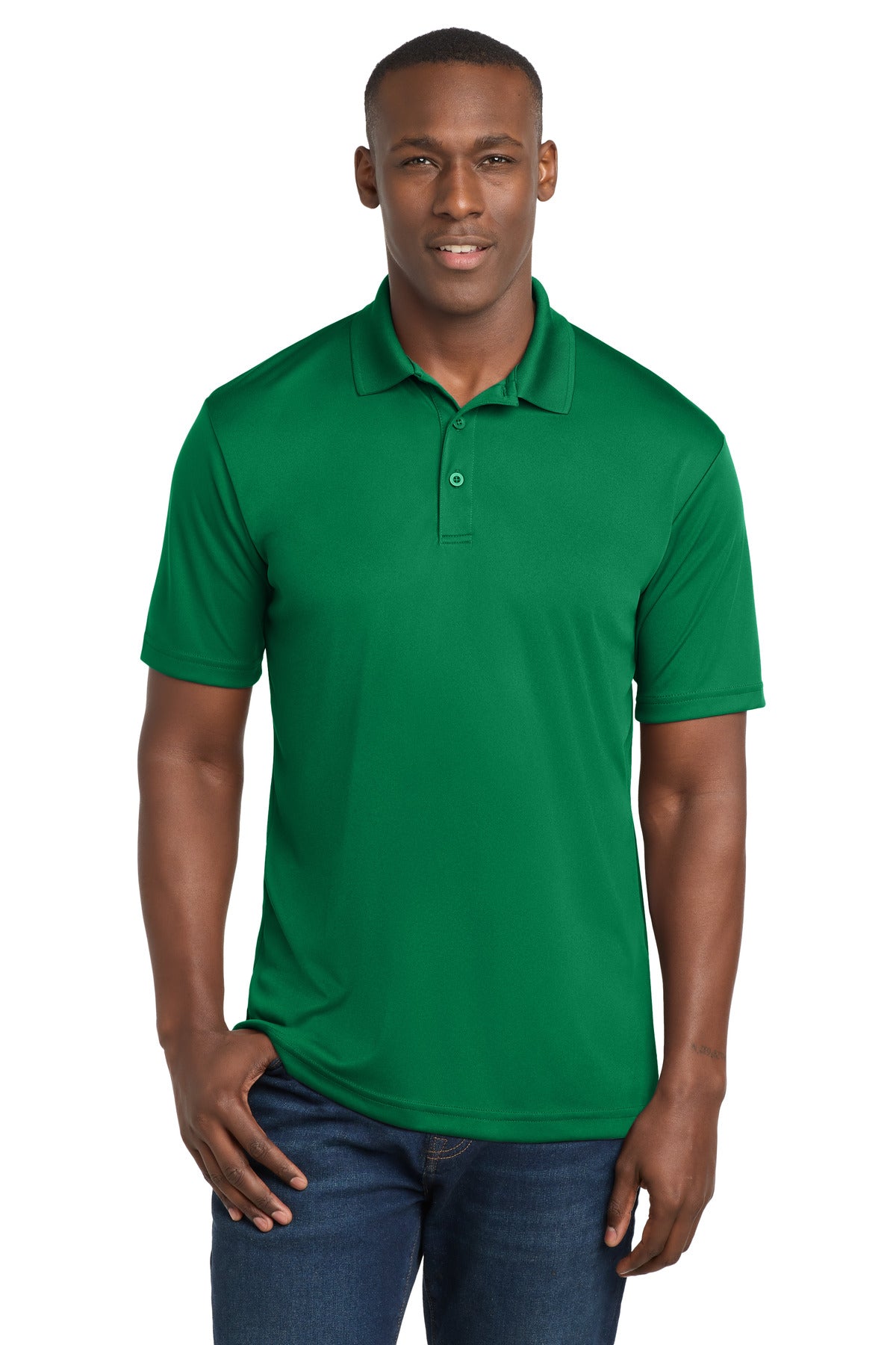 Custom logo Sport-Tek ® PosiCharge ® Competitor ™ Polo. ST550 in Kelly Green