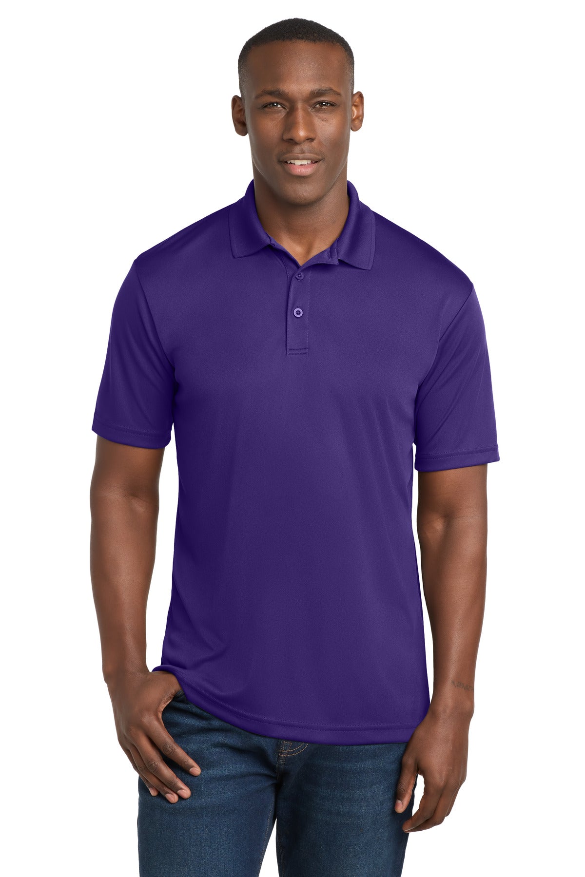 Custom logo Sport-Tek ® PosiCharge ® Competitor ™ Polo. ST550 in Purple