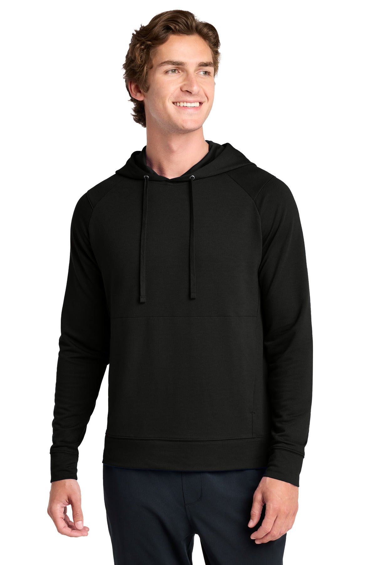 Custom logo Sport-Tek® Sport-Wick® Flex Fleece Pullover Hoodie ST562 in Black