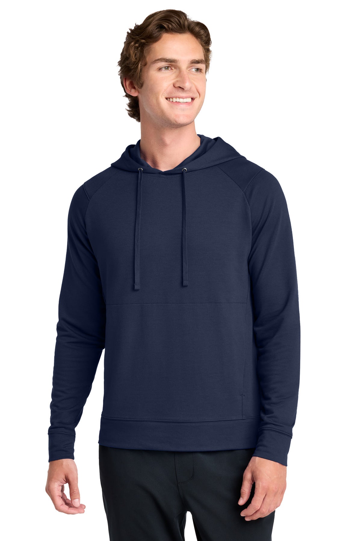 Custom logo Sport-Tek® Sport-Wick® Flex Fleece Pullover Hoodie ST562 in True Navy