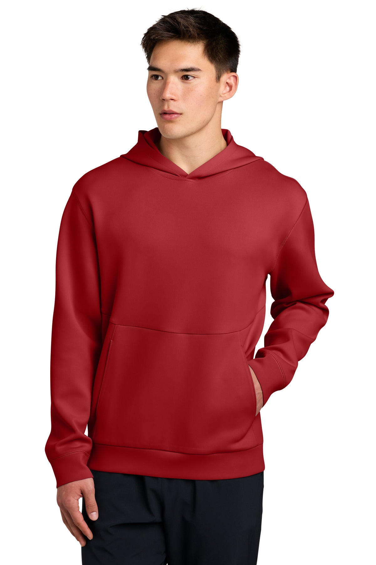 Custom logo Sport-Tek® Pro Perform Pullover Hoodie ST580 in Deep Red