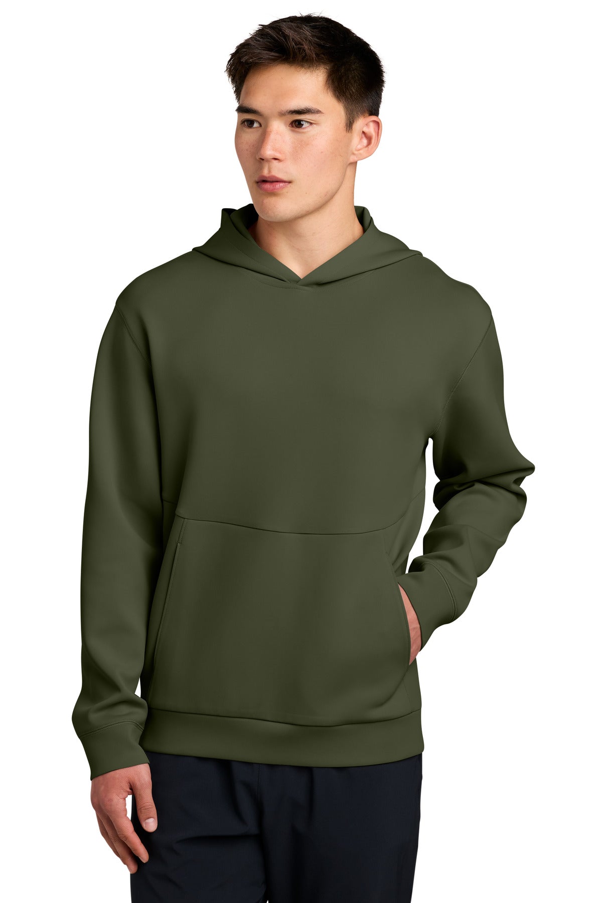 Custom logo Sport-Tek® Pro Perform Pullover Hoodie ST580 in Olive Drab Green
