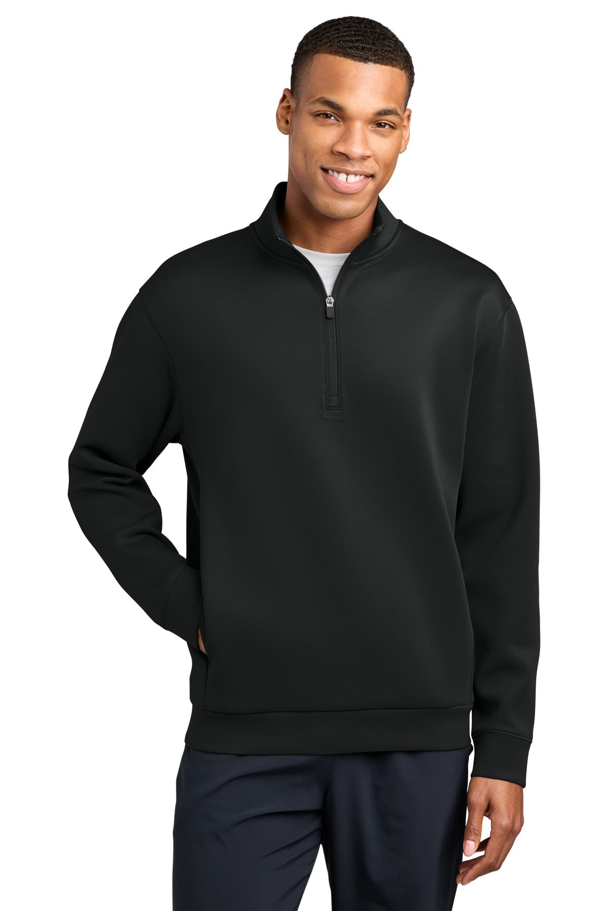 Custom logo Sport-Tek® Pro Perform 1/4-Zip ST581 in Black