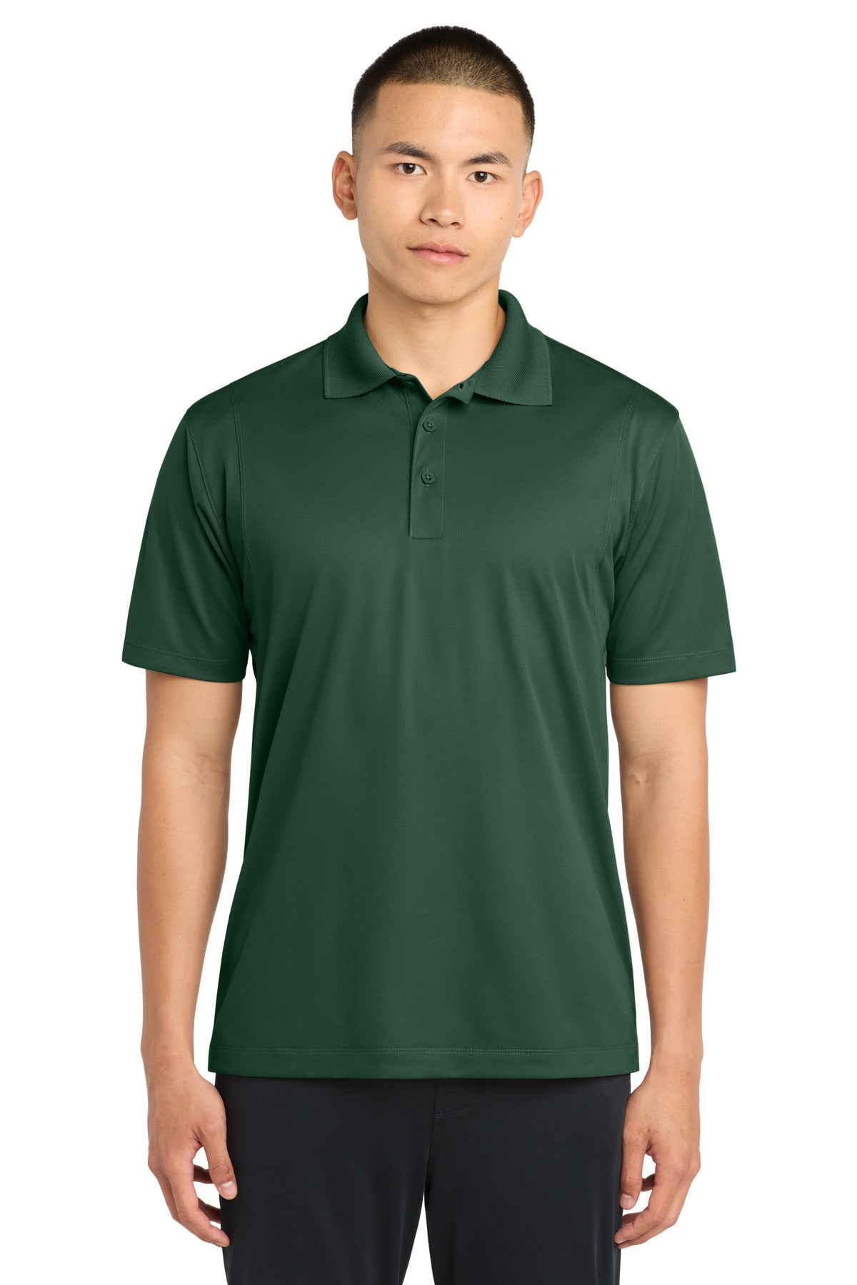 Custom logo Sport-Tek® Micropique Sport-Wick® Polo. ST650 in Forest Green