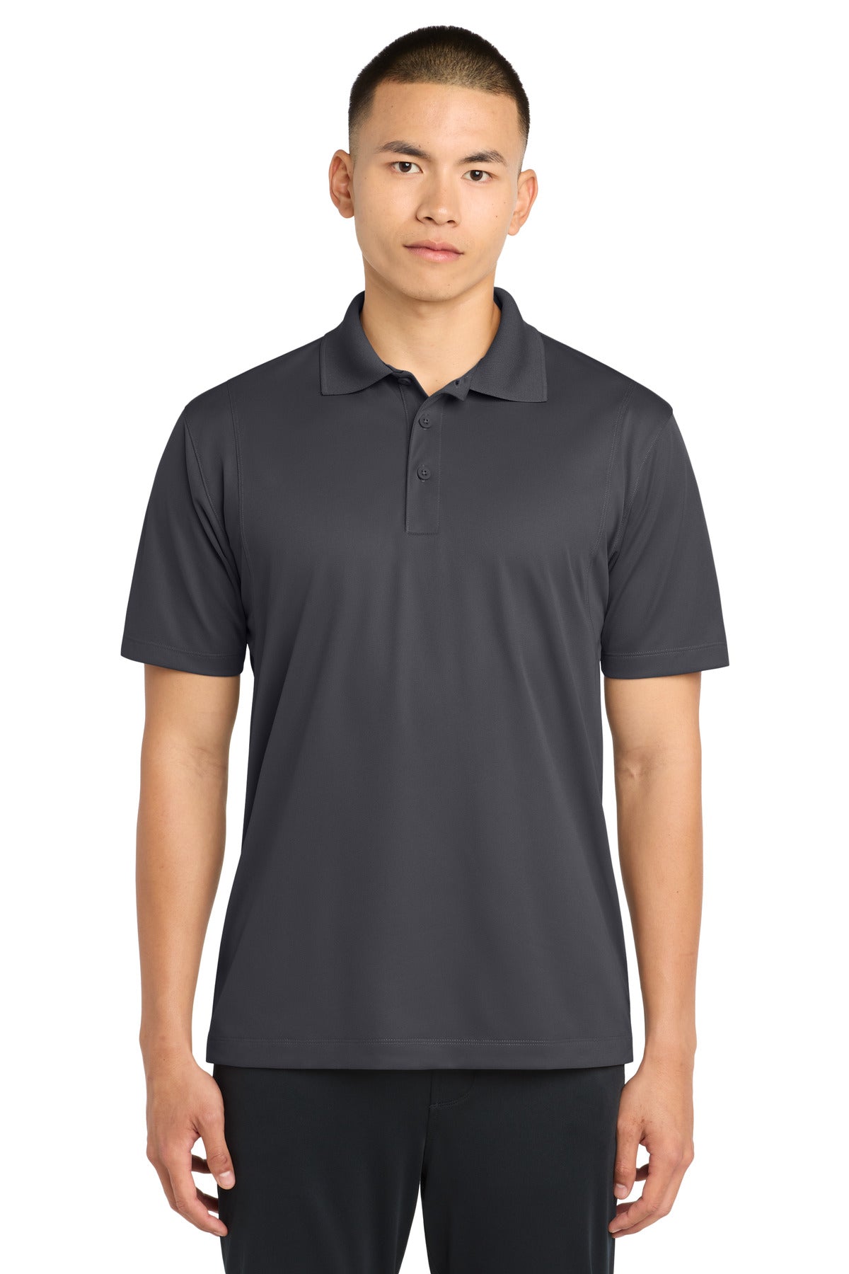 Custom logo Sport-Tek® Micropique Sport-Wick® Polo. ST650 in Iron Grey