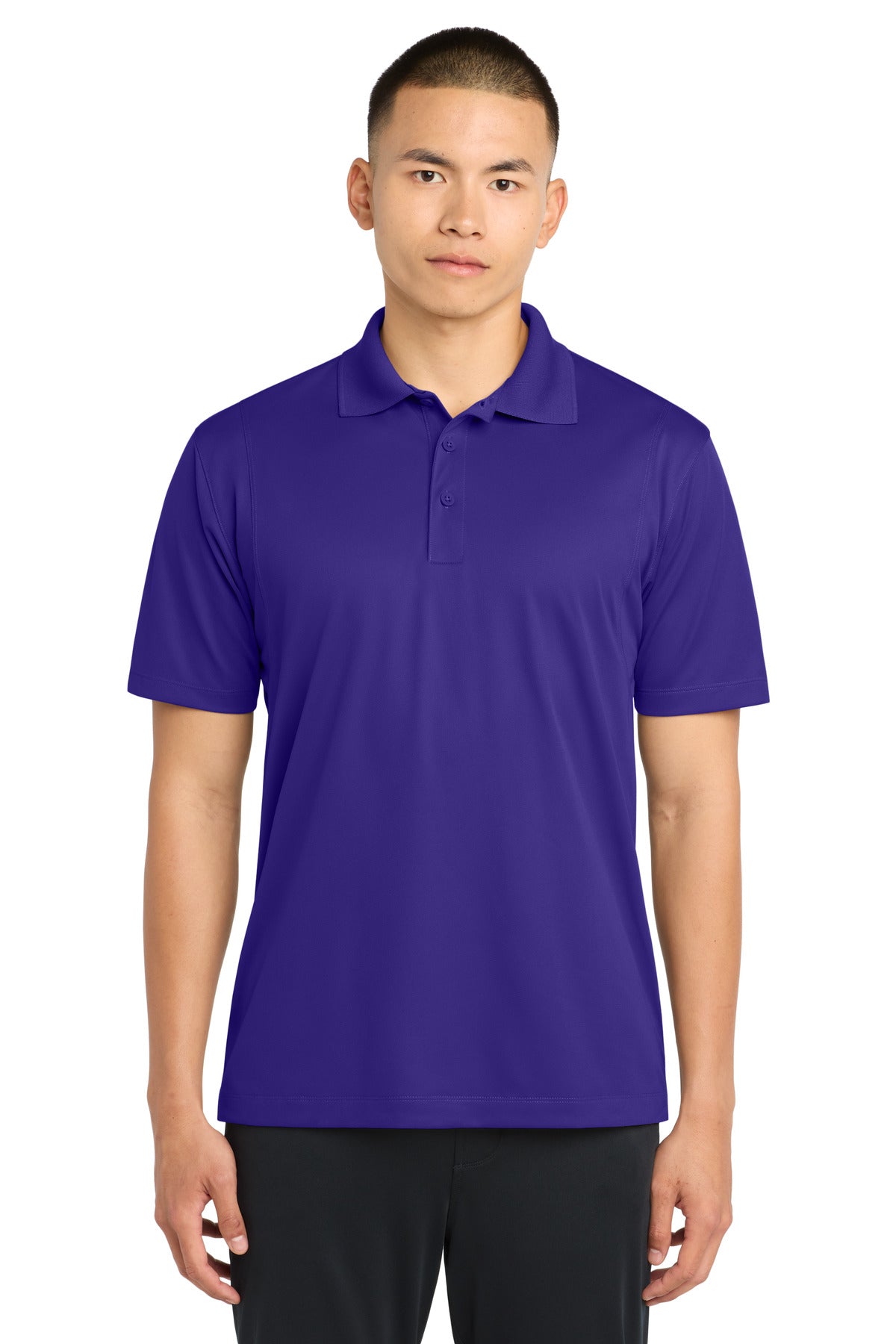 Custom logo Sport-Tek® Micropique Sport-Wick® Polo. ST650 in Purple