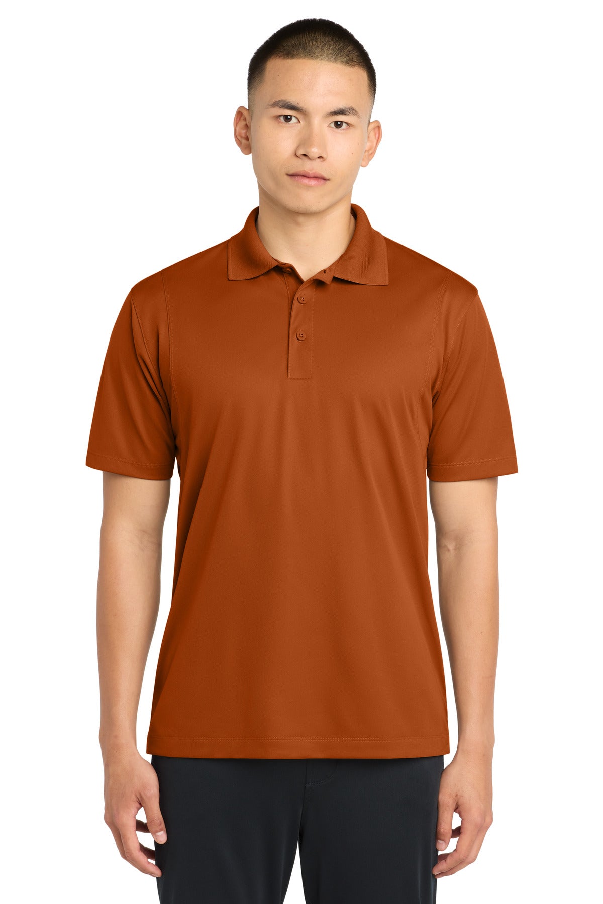Custom logo Sport-Tek® Micropique Sport-Wick® Polo. ST650 in Texas Orange