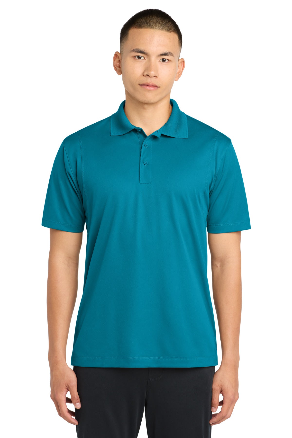 Custom logo Sport-Tek® Micropique Sport-Wick® Polo. ST650 in Tropic Blue