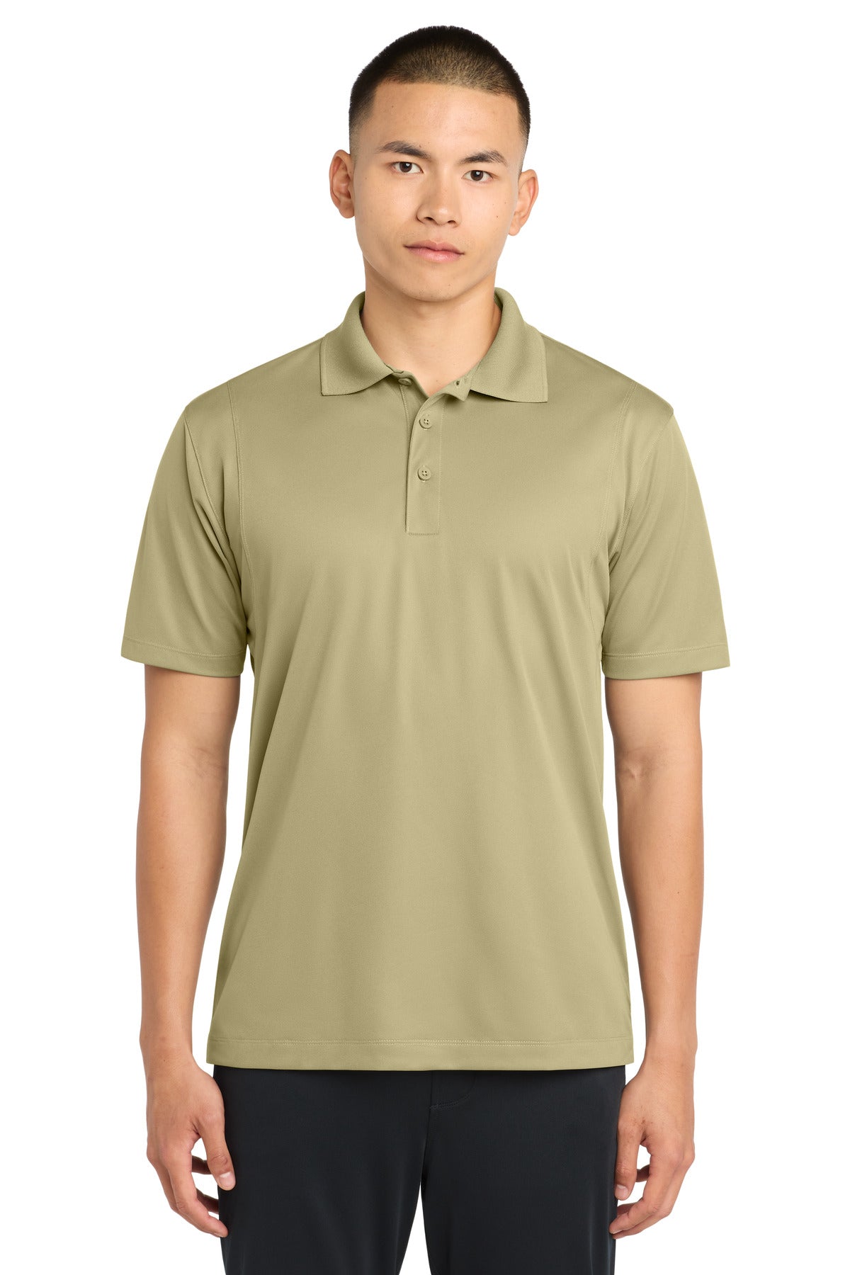 Custom logo Sport-Tek® Micropique Sport-Wick® Polo. ST650 in Vegas Gold
