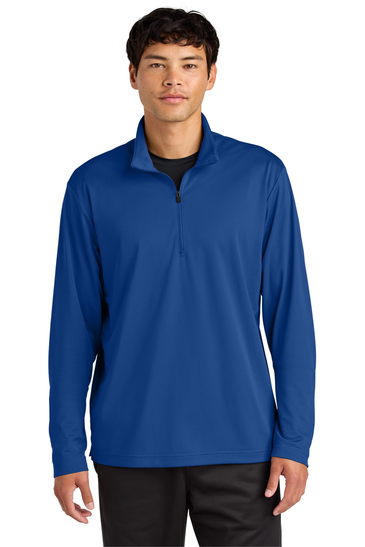 Custom logo Sport-Tek® Micropique Sport-Wick® 1/4-Zip ST672 in True Royal