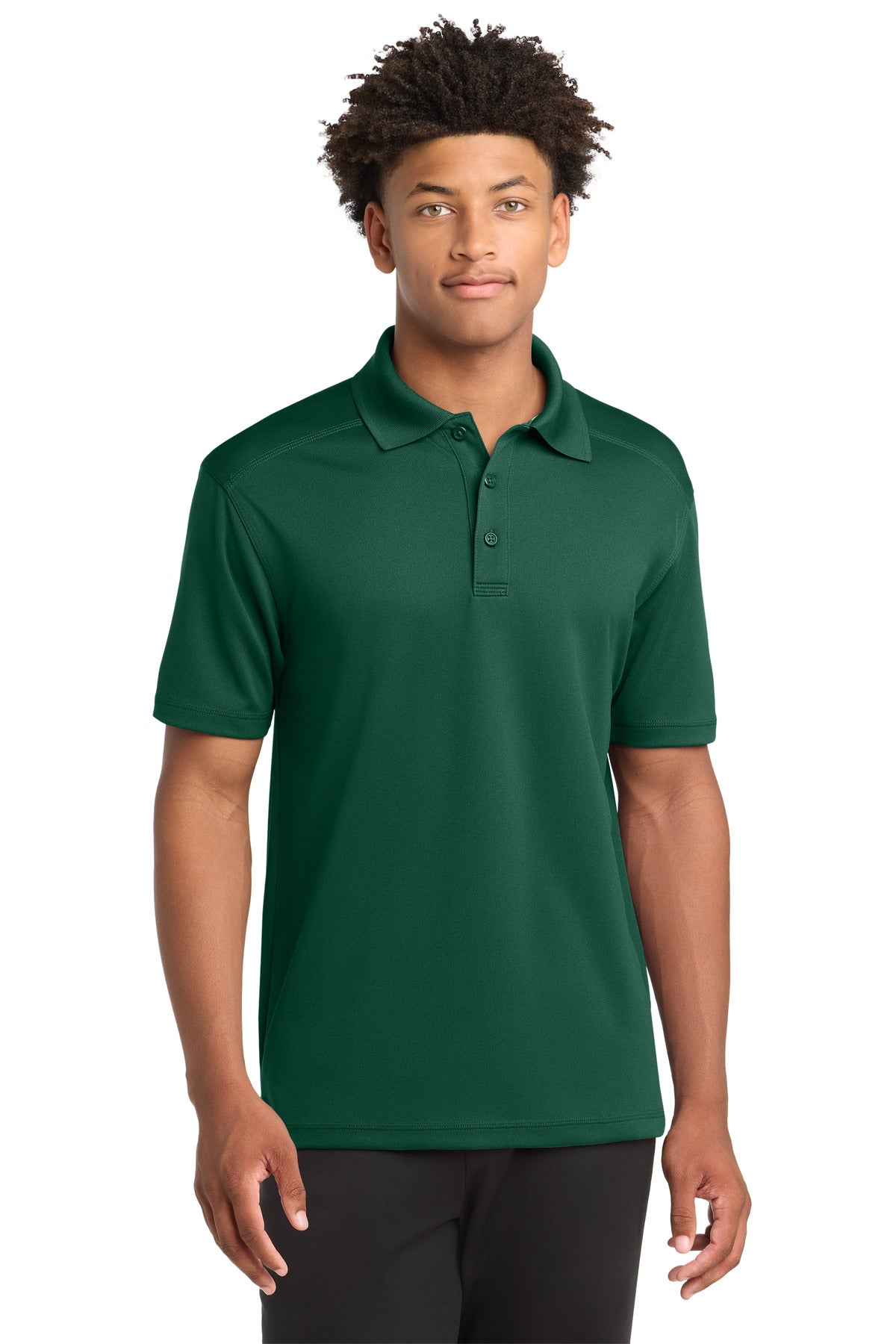 Custom logo Sport-Tek® PosiCharge® Micro-Mesh Polo. ST680 in Forest Green