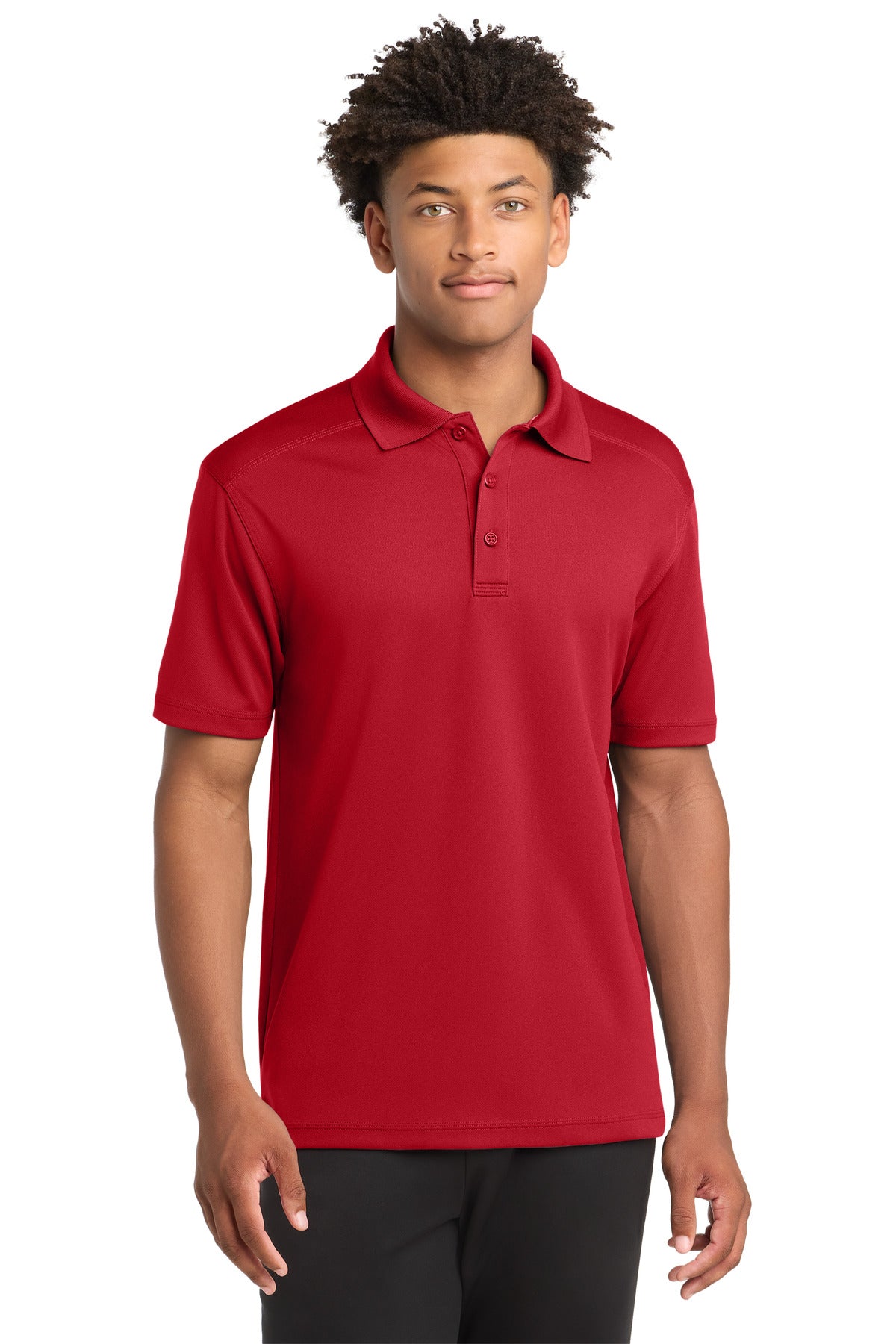 Custom logo Sport-Tek® PosiCharge® Micro-Mesh Polo. ST680 in True Red