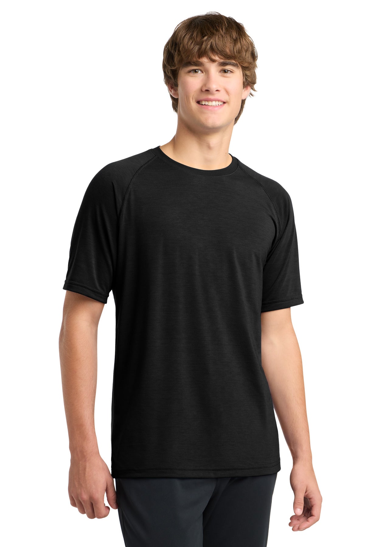 Custom logo Sport-Tek® Ultimate Performance Crew. ST700 in Black