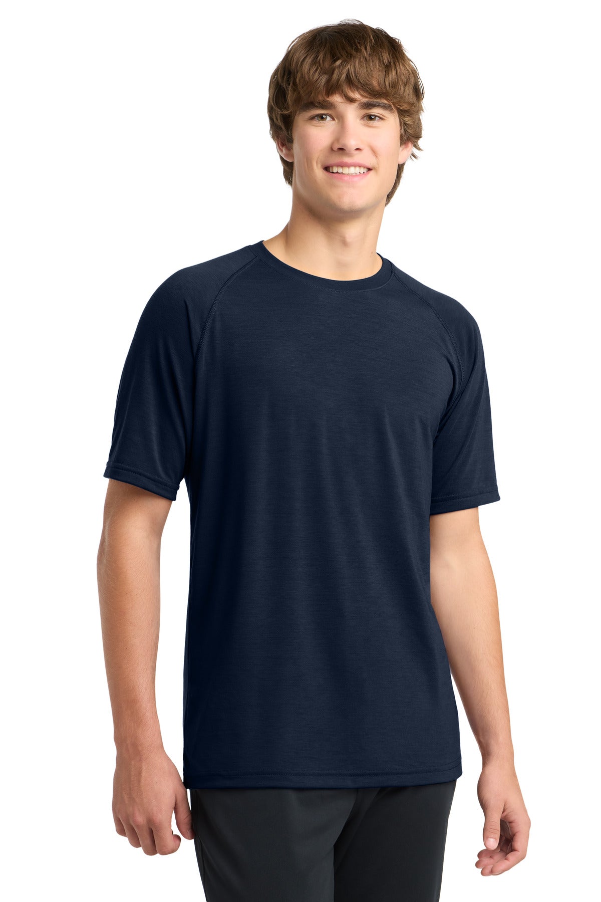 Custom logo Sport-Tek® Ultimate Performance Crew. ST700 in True Navy