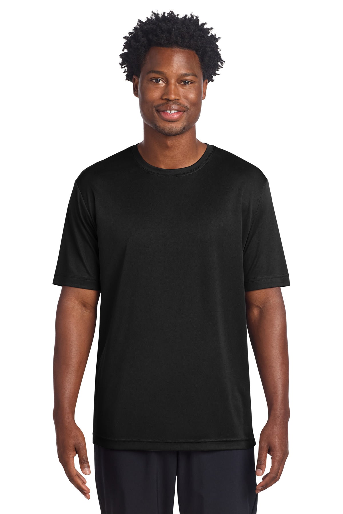 Custom logo Sport-Tek® PosiCharge® Re-Compete Tee ST720 in Black