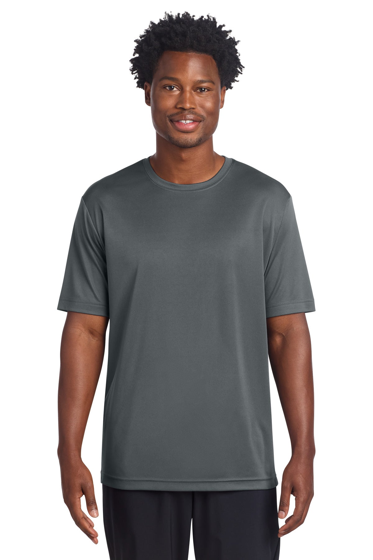 Custom logo Sport-Tek® PosiCharge® Re-Compete Tee ST720 in Iron Grey