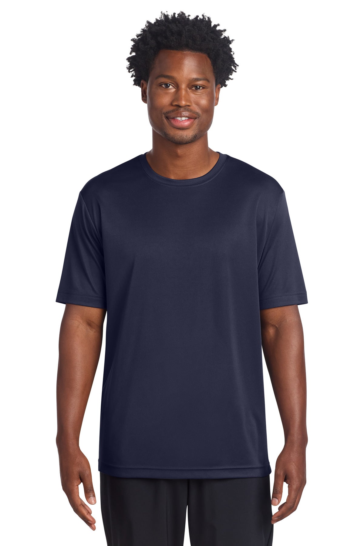 Custom logo Sport-Tek® PosiCharge® Re-Compete Tee ST720 in True Navy