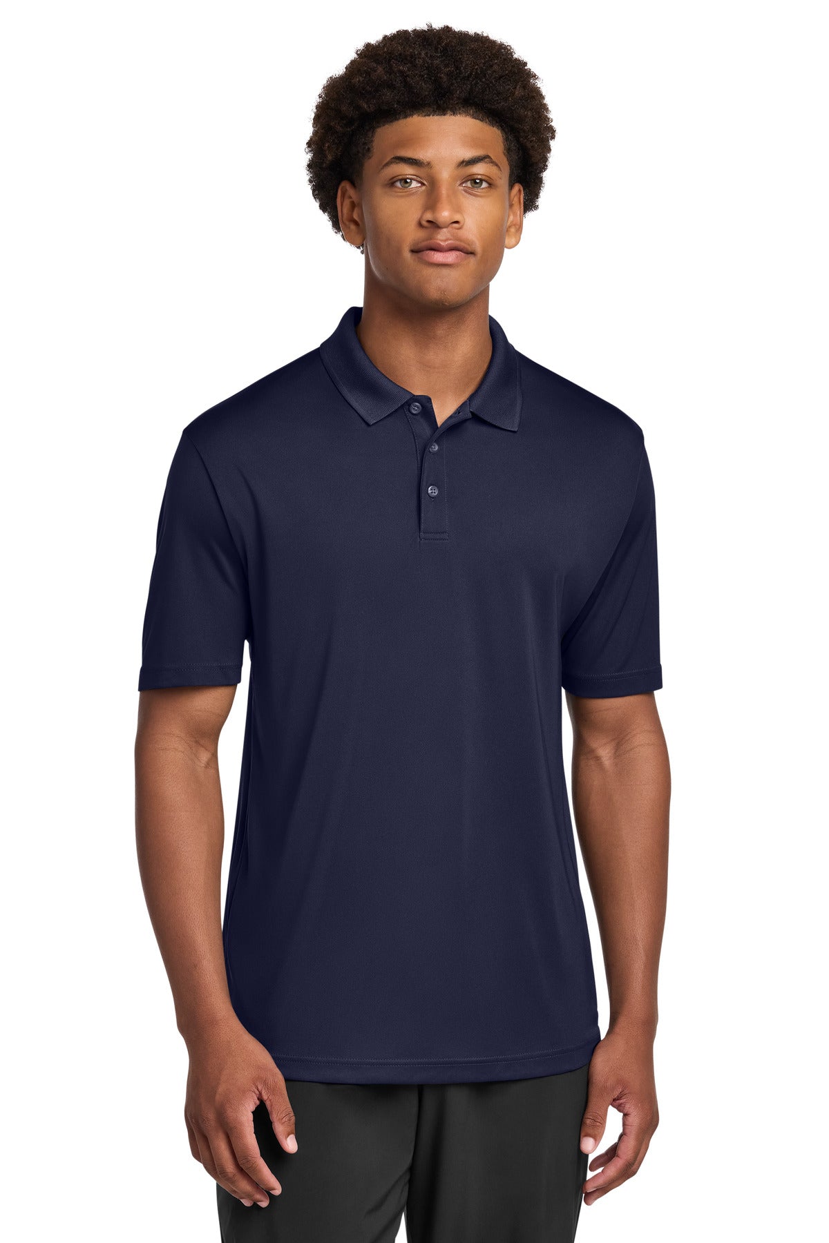 Custom logo Sport-Tek® PosiCharge® Re-Compete Polo ST725 in True Navy
